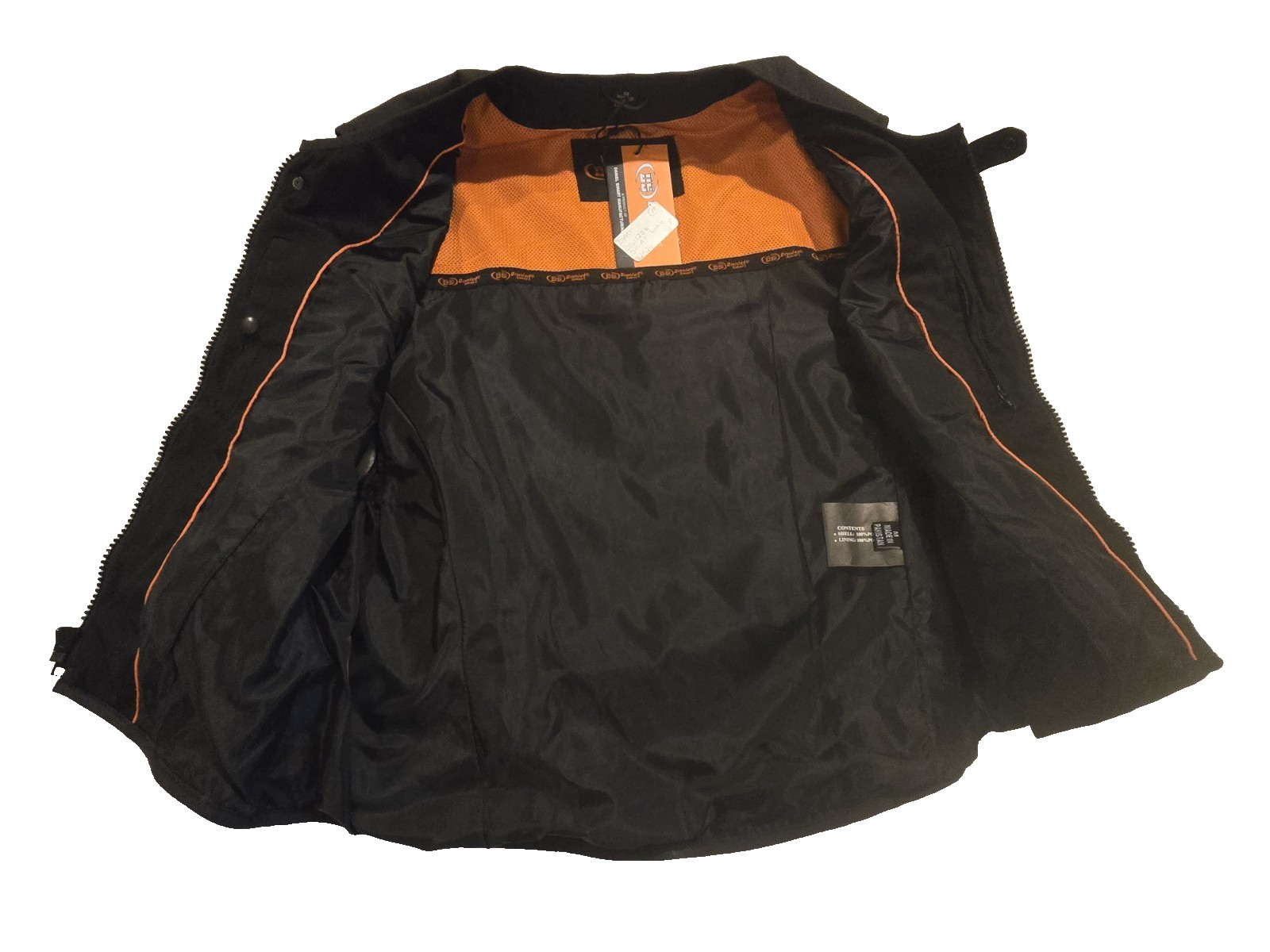 Daniel Smart Textile Black Bulletproof Style Motorcycle Club Biker Swat Vest