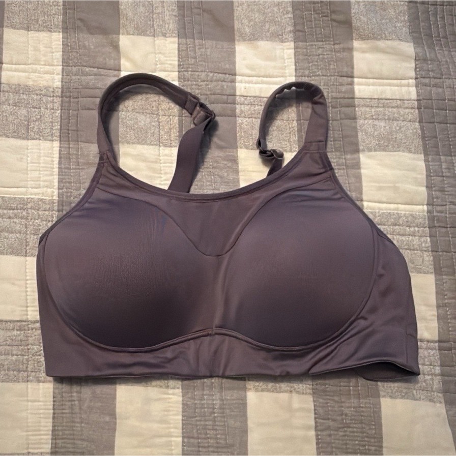 Calia by Carrie Underwood 34C Purple Sports Bra Wireless Hook & Eye Adjustable