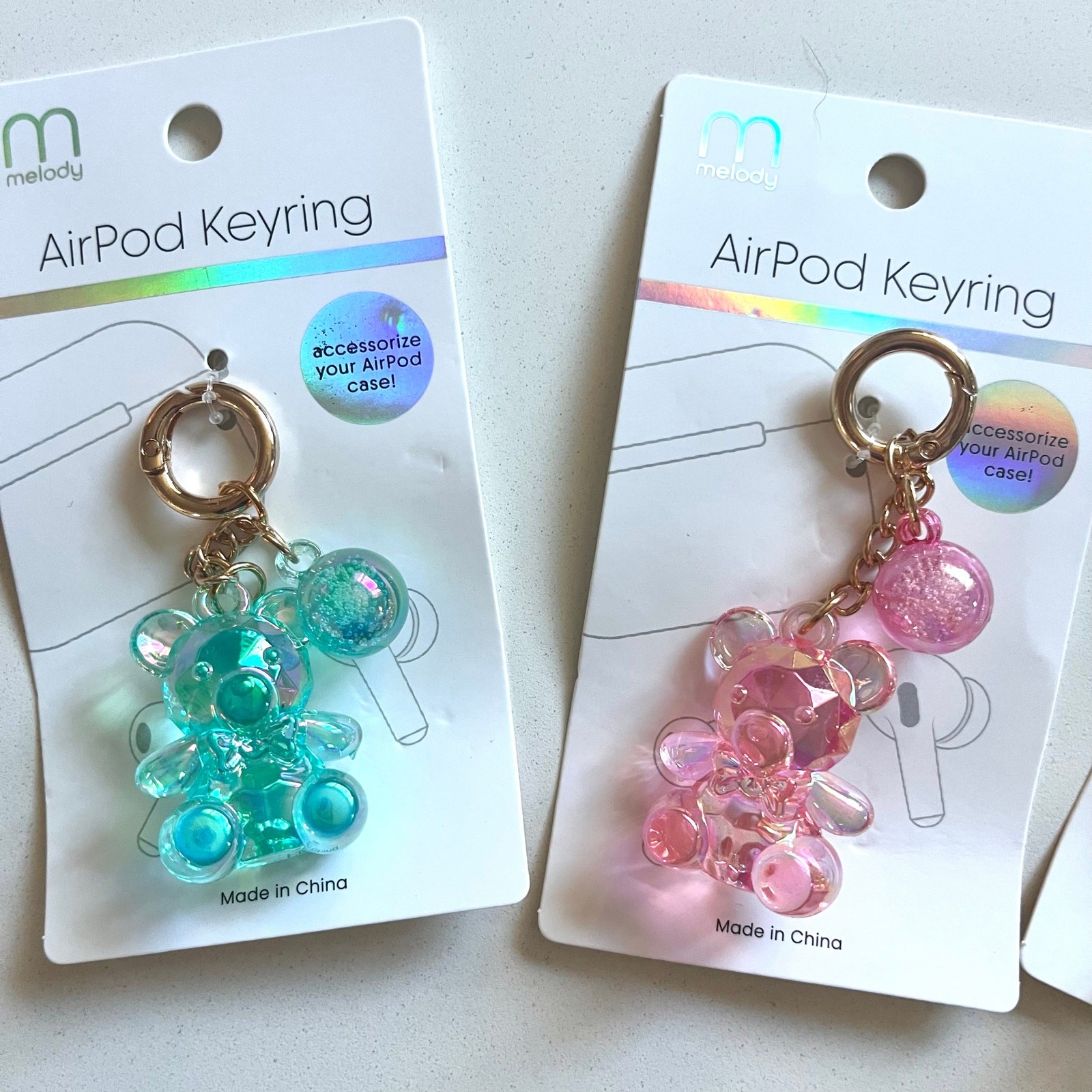 KEYCHAIN: Buyer Chooses ONE, Puffy Gummy Bear Charms