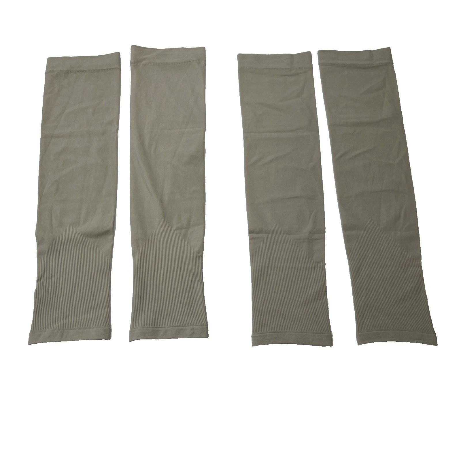 2 Pack UPF 50+ Sun Sleeves Cooling Fabric Compression Arm Sleeves Gray