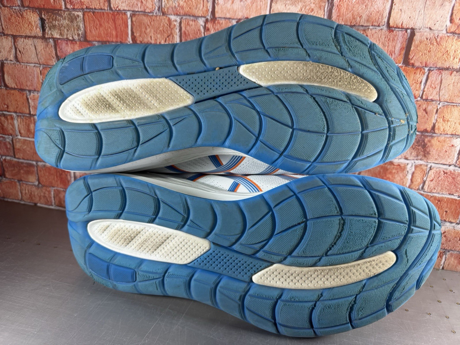 Asics Gel-Cumulus 28 Mens Size 14 Wide White Blue Athletic Running Shoes ⚡️