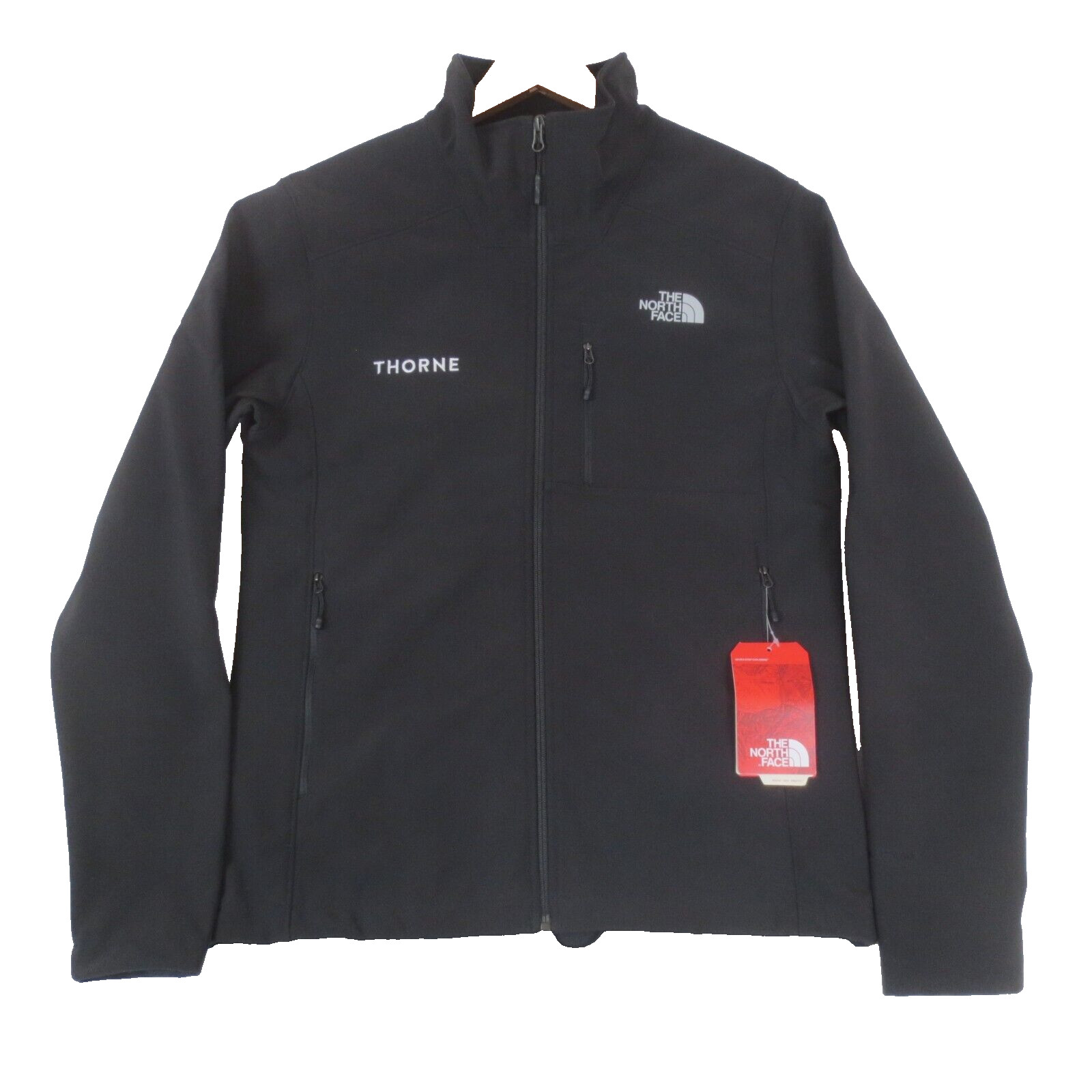 NEW The North Face Apex Bionic Jacket Mens S Black Windwall Embroidered Thorne