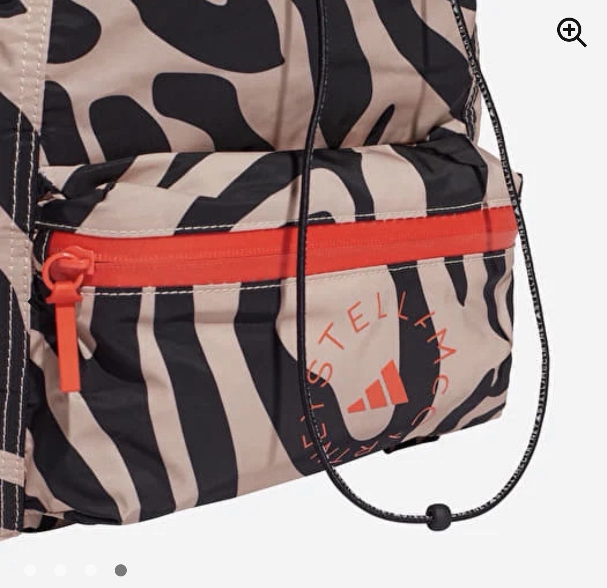 ADIDAS X STELLA MCCARTNEY | Sport Gymsack Rucksack Backpack Bag Packable Zebra