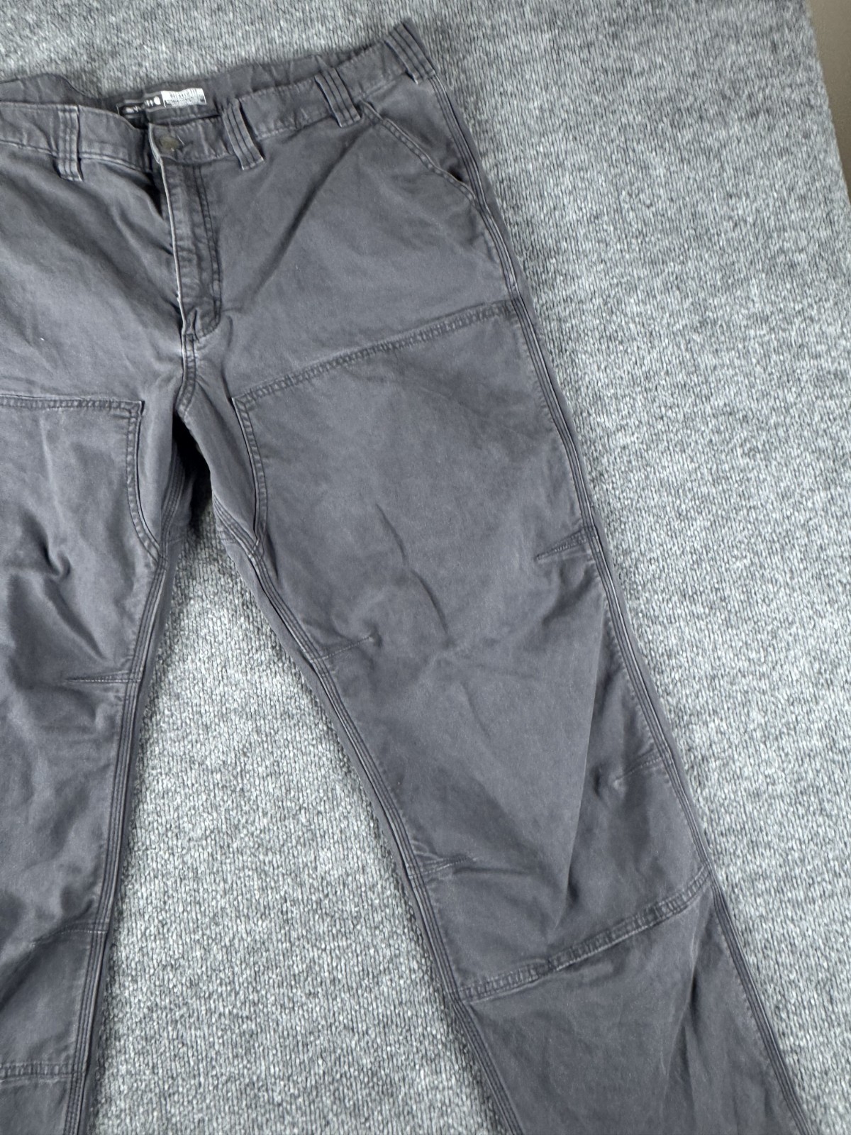 Carhartt Pants Mens 44×32 Gray Double Knee Relaxed Fit Workwear 102802-029