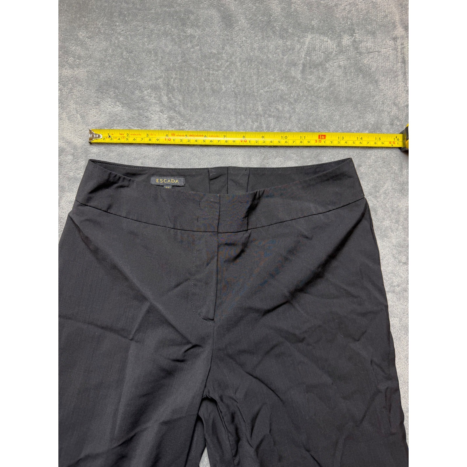 Escada Black Wide Leg Trousers Quiet Luxury Old Money Designer Office Siren 2