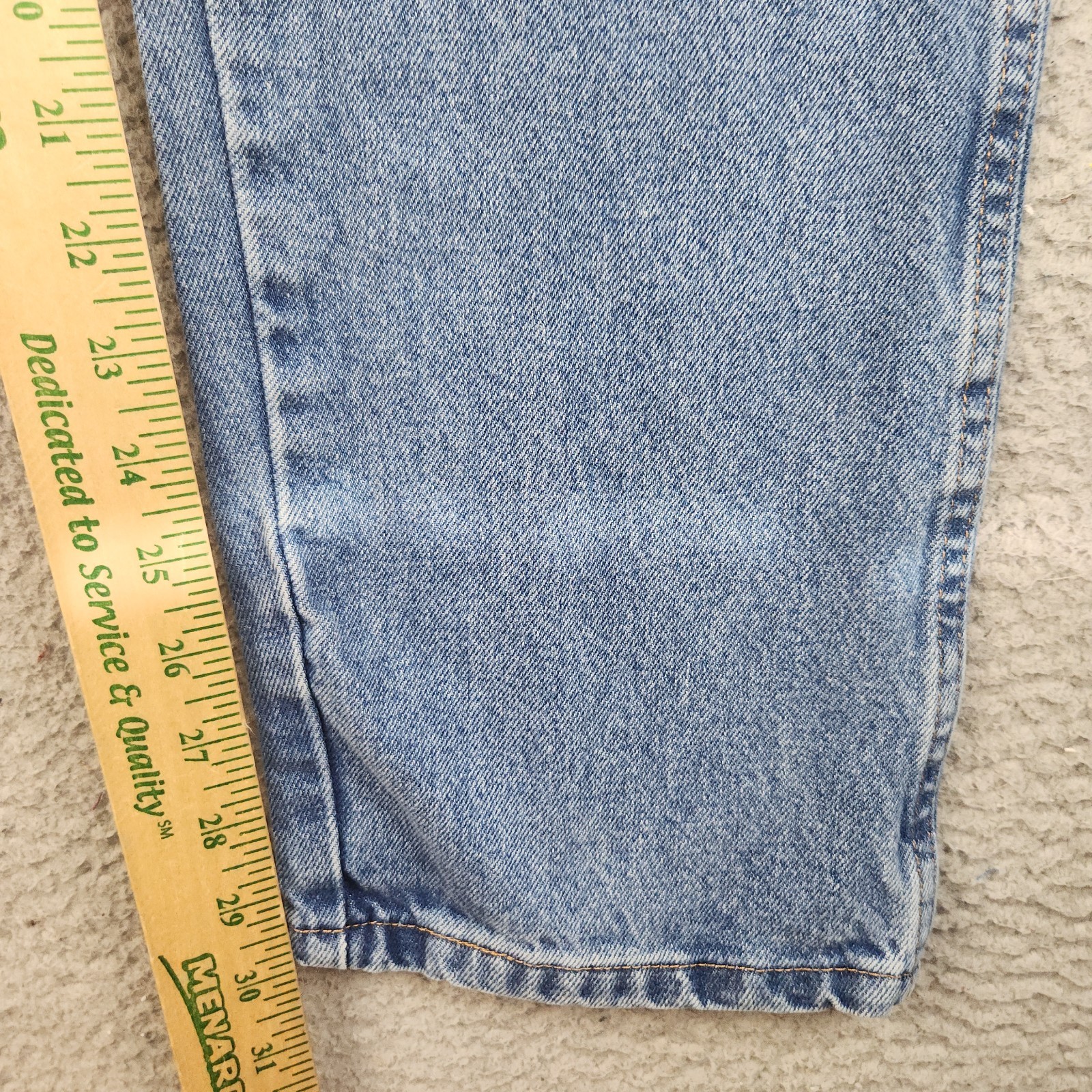 Mens Workwear Blue Jeans Denim 32×32 Cotton Classic Straight Leg Stonewash Pants