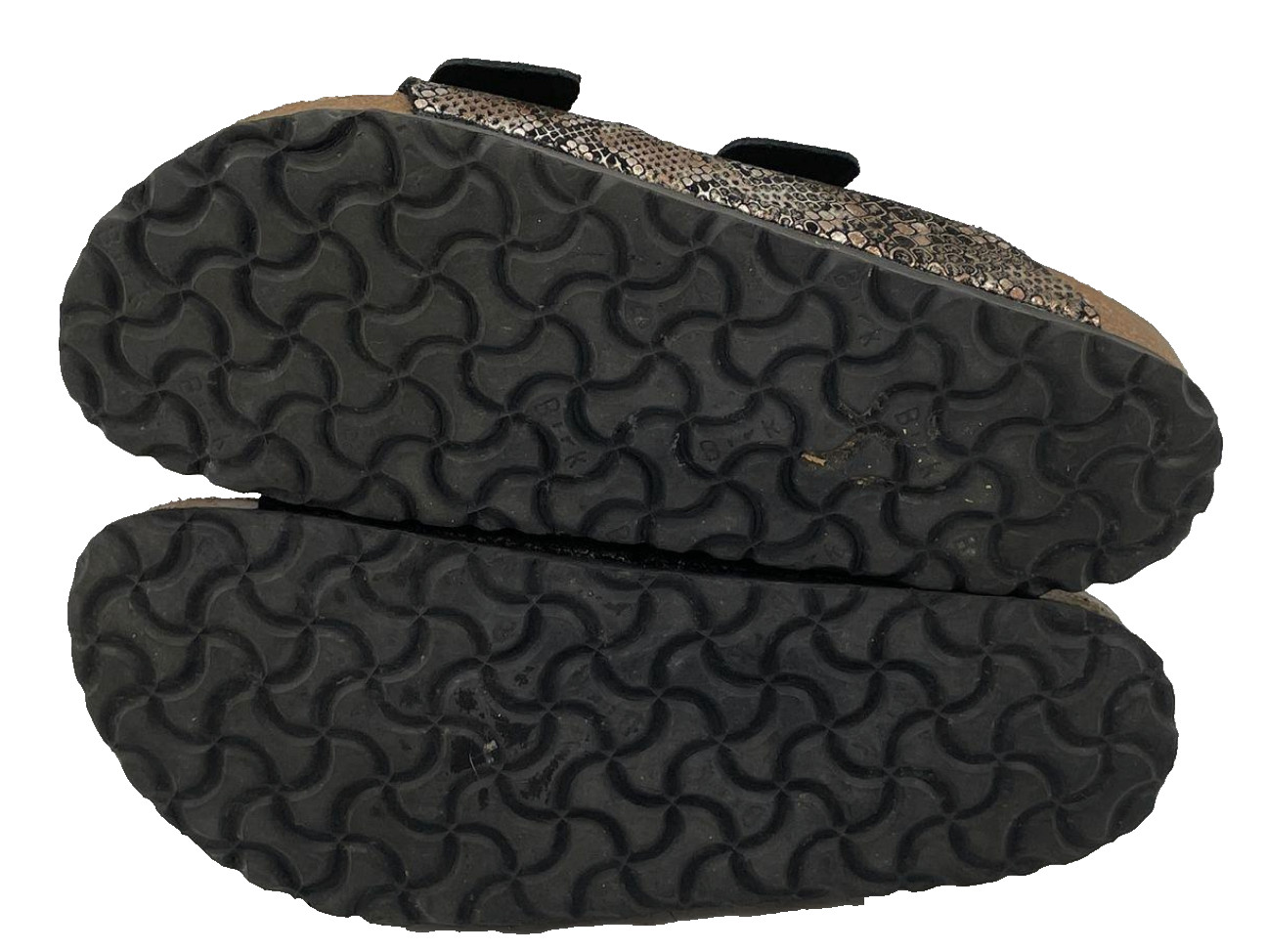 Birkenstock Arizona Snake Sandal Python Brown Metallic Gold Unisex 39 W8 US M6