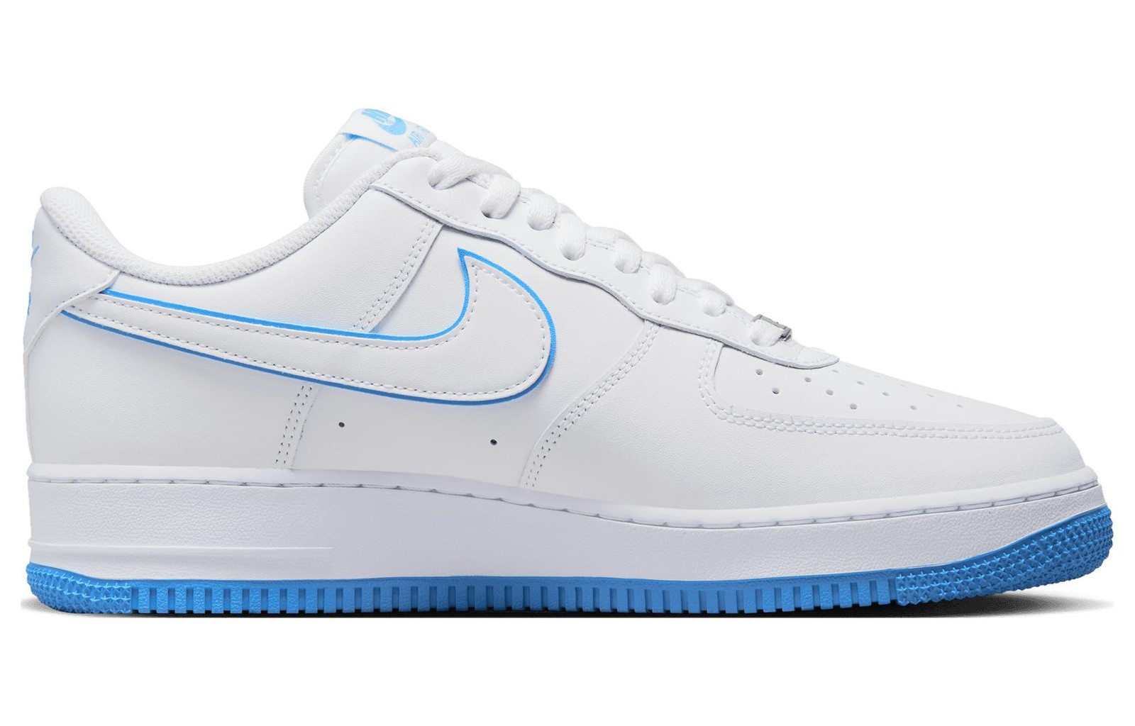 Nike Air Force 1 ’07 Low White University Blue Sole DV0788-101 Men’s Size
