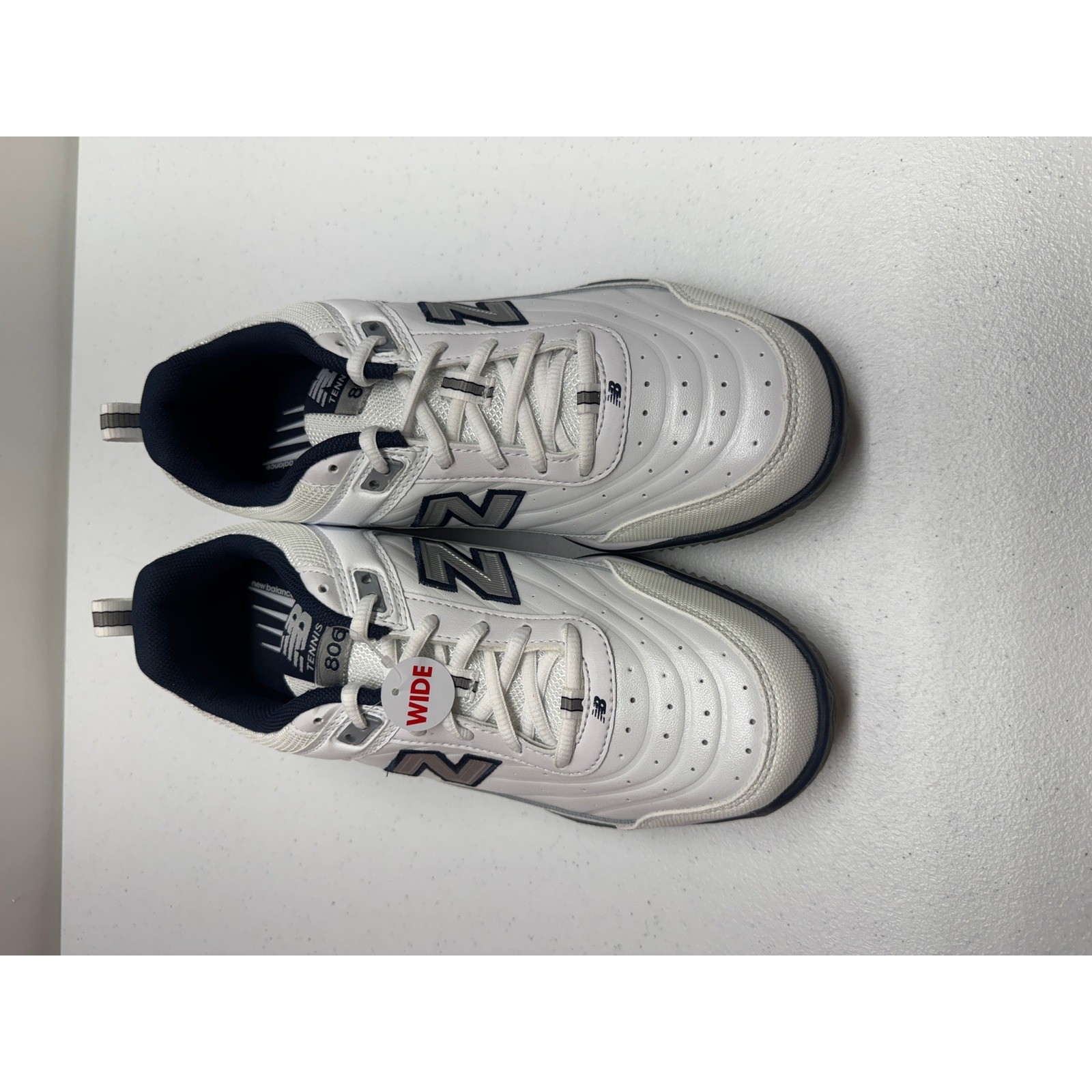 New Balance 806 Tennis Shoes Mens 8.5 White MC806W Hard Court Extra Wide 4E