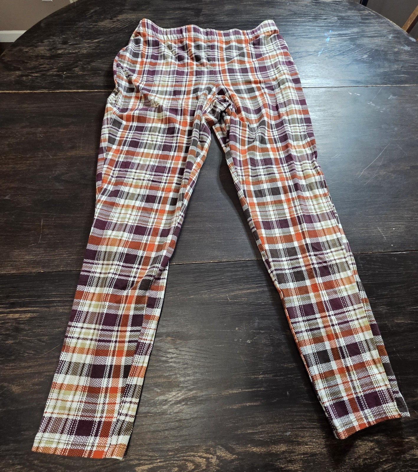 Cato Women’s Multi Color Plaid Pants Size 18/20W *Notes