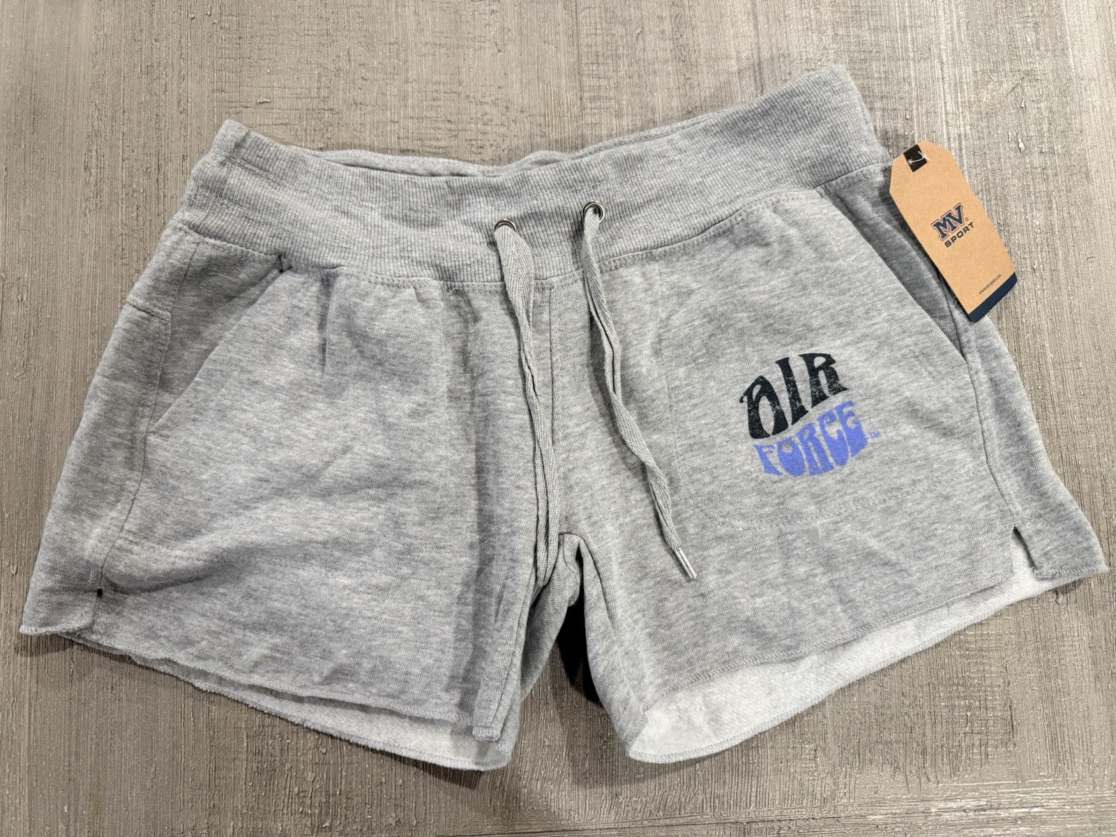 USAF United States Air Force Women’s Fleece Shorts Ash Gray Heather – Sz S Small