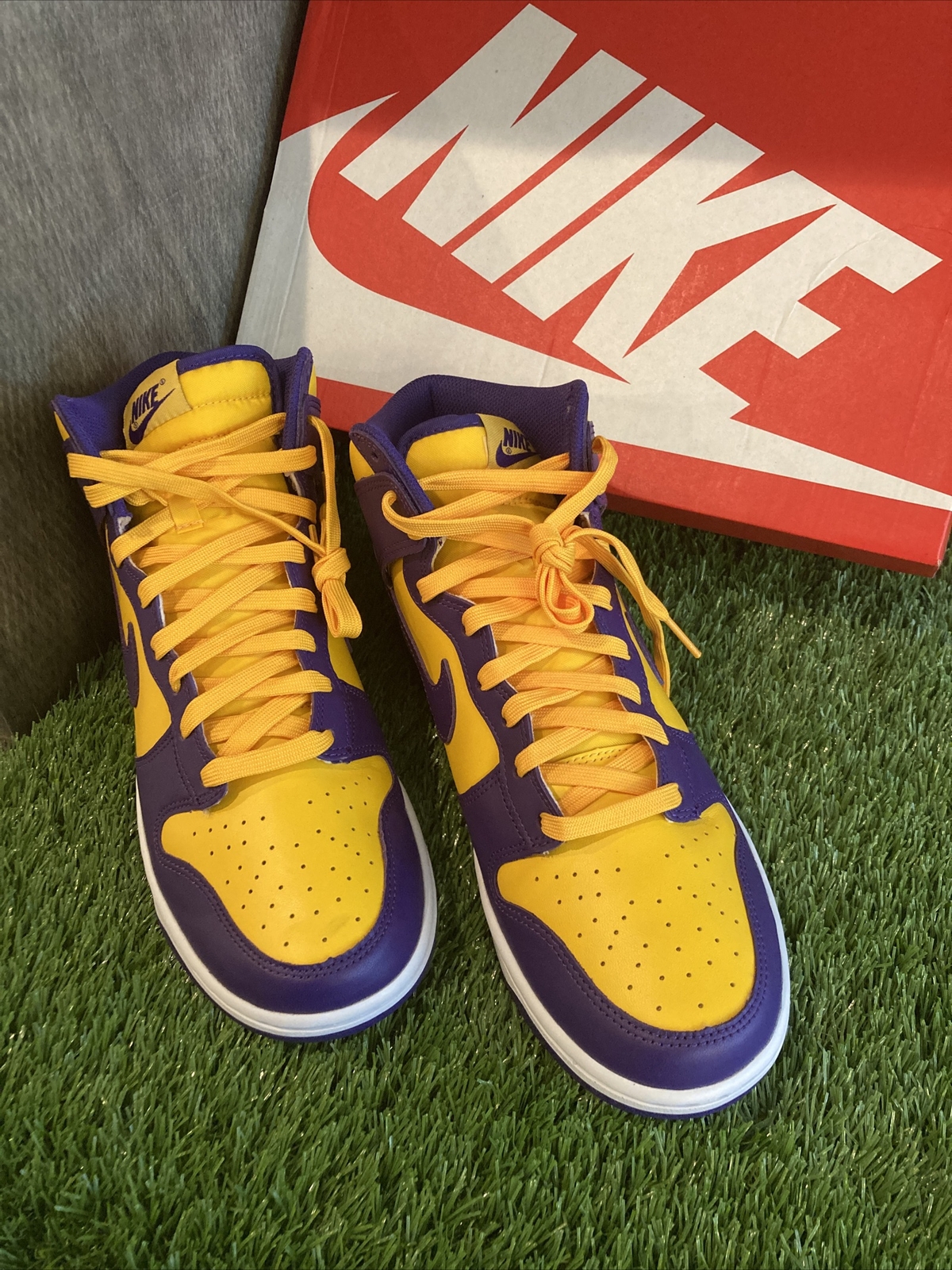 Nike Dunk High Lakers: DD1399-500 Size 10