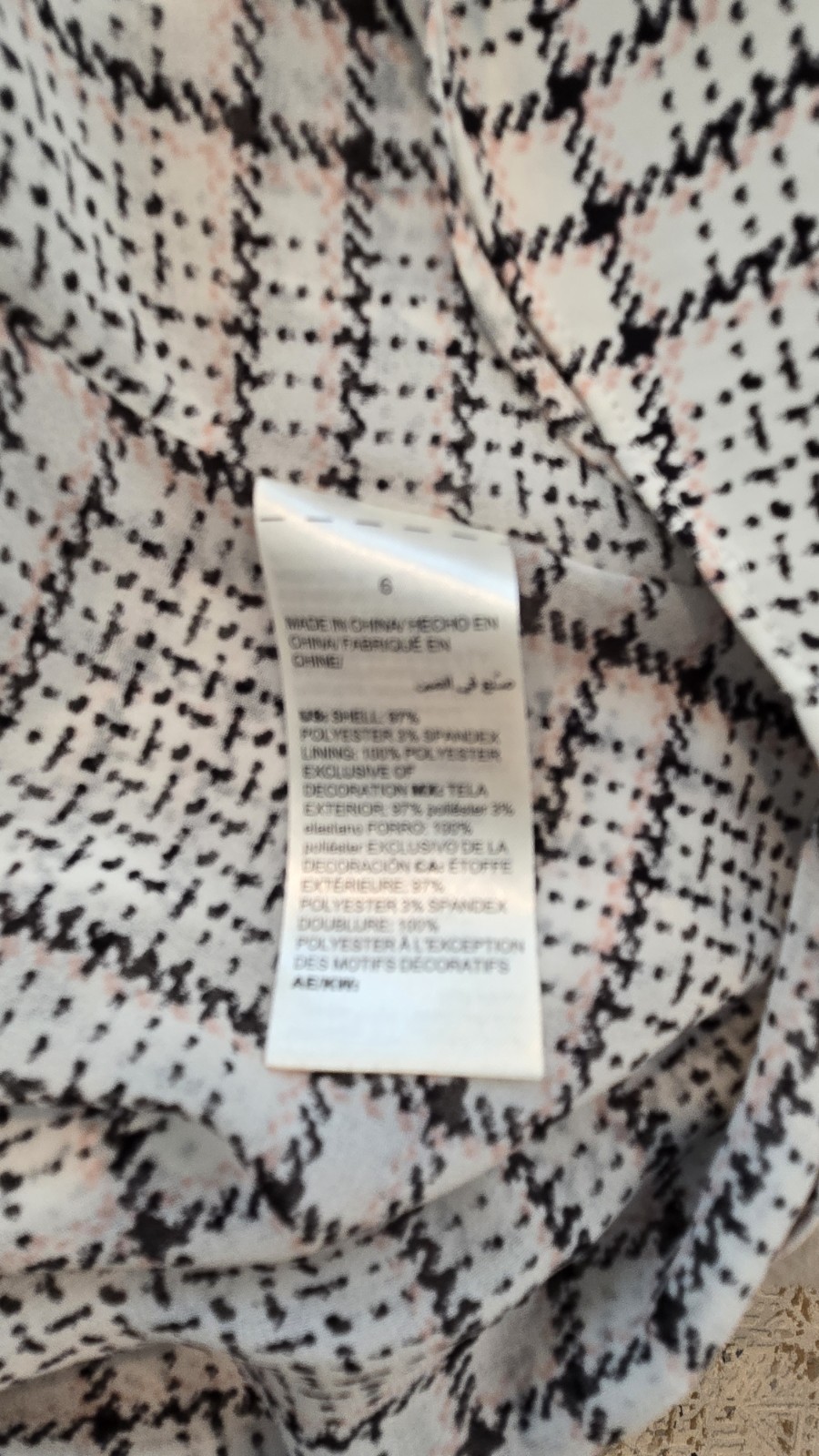 WHBM Sleeveless White Plaid Ruffle Front Top – Size 6