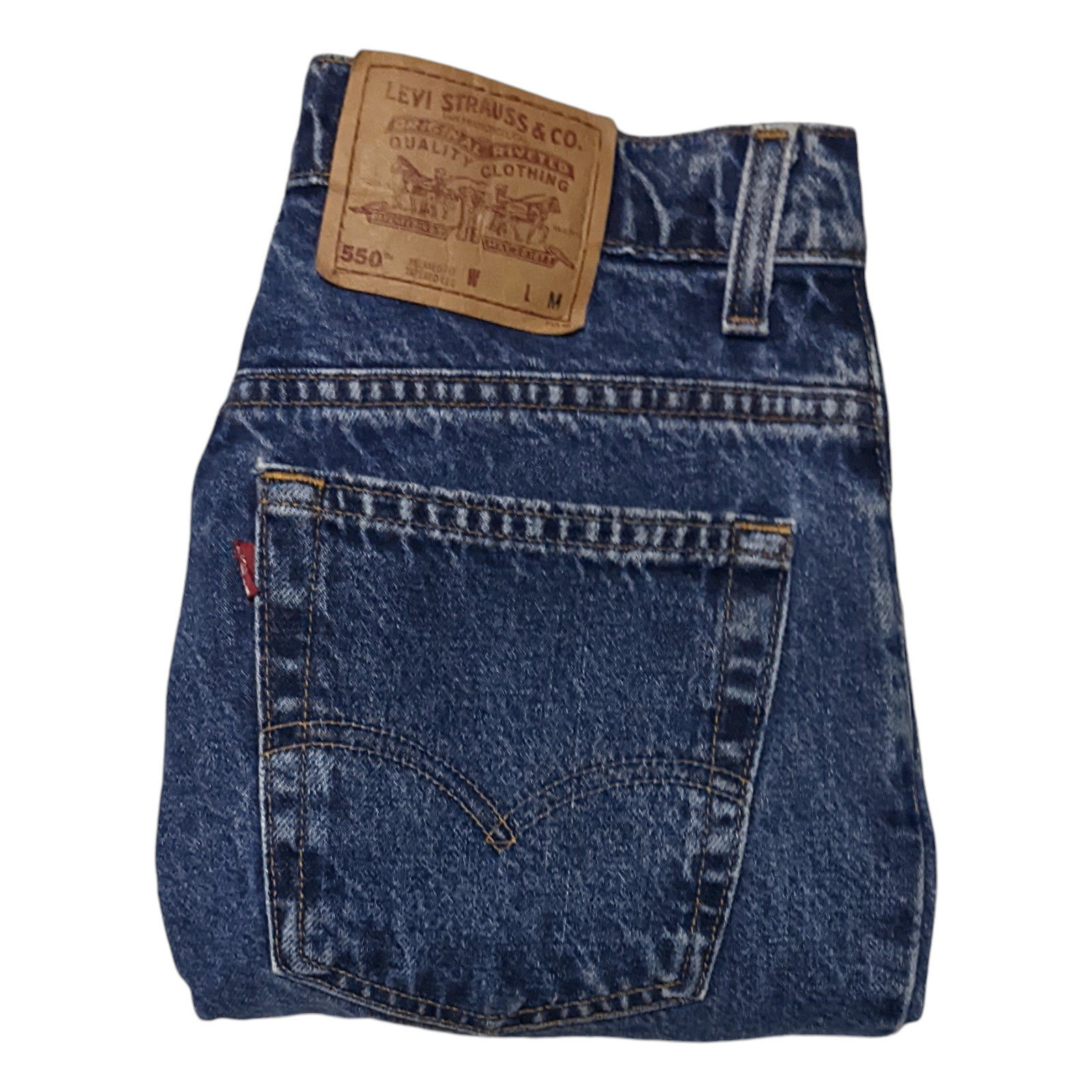 Vintage 90s Levi’s 550 High Waist Mom Jeans 11 (28×30) Relaxed Grunge Denim 1996