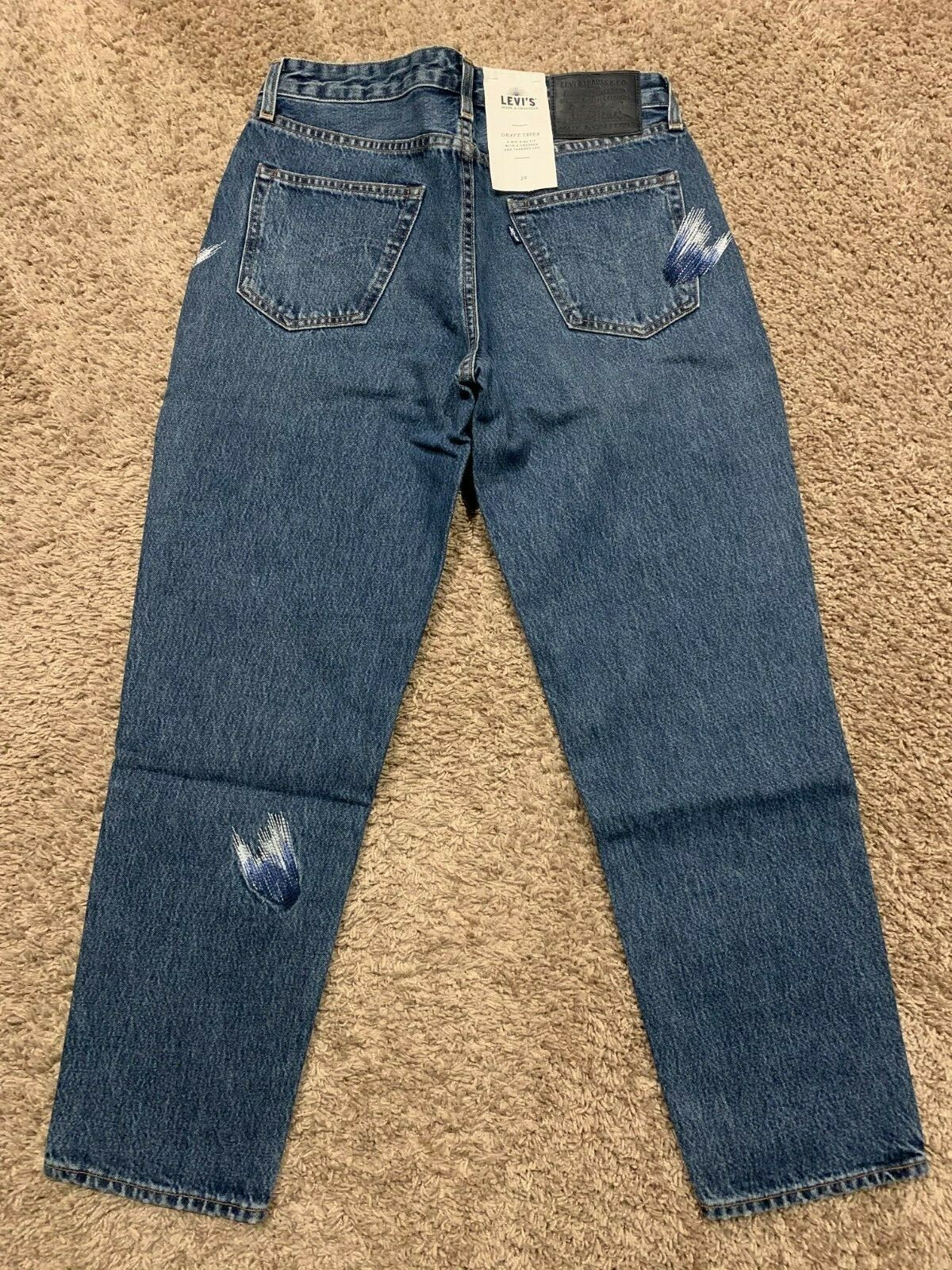 Levi’s Made & Crafted Draft Taper Jeans Cropped Italian Size 29 NWT RT$168 C11