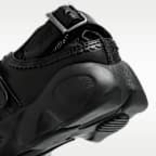 Nike Air Rift Triple Black Buckle Strap Womens IB8881-001 NEW Jaana