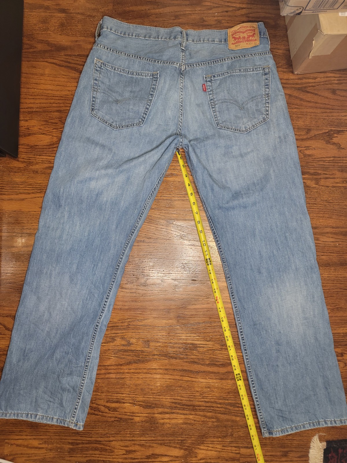 Levi’s 569 Men’s Relaxed Straight Jeans 33×30 Blue Jeans