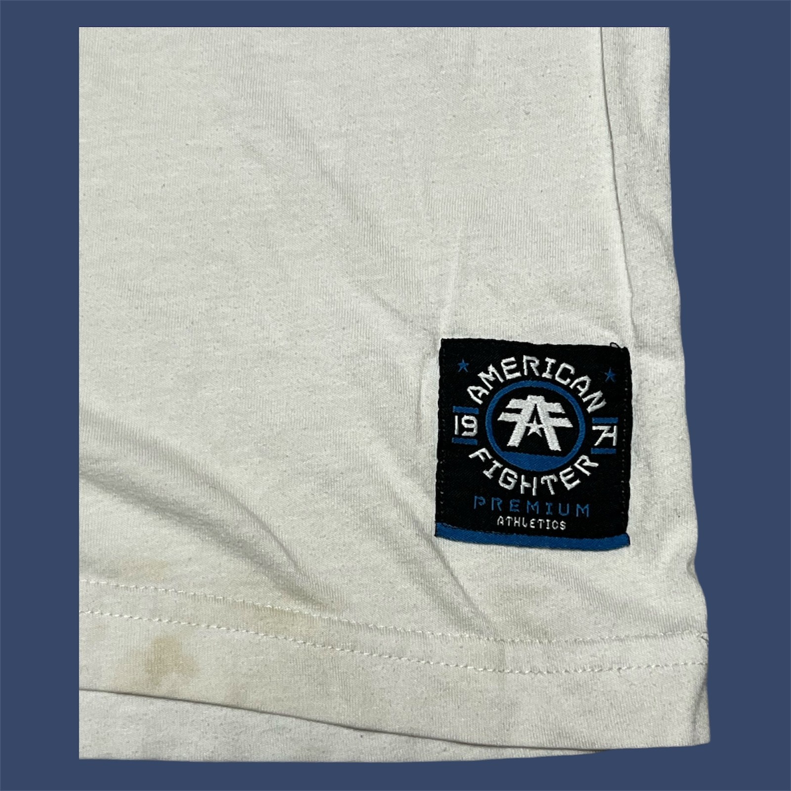 American Fighter exclusively made for Buckle patriotic Ringer tshirt L