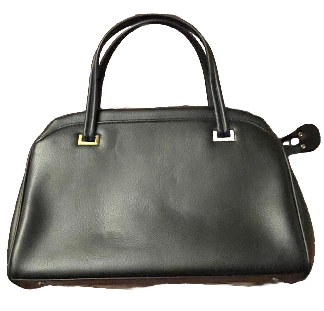 Black shoulder purse/handbag 9.5 in. Ht. X 13.5 in. L X 4 in. W