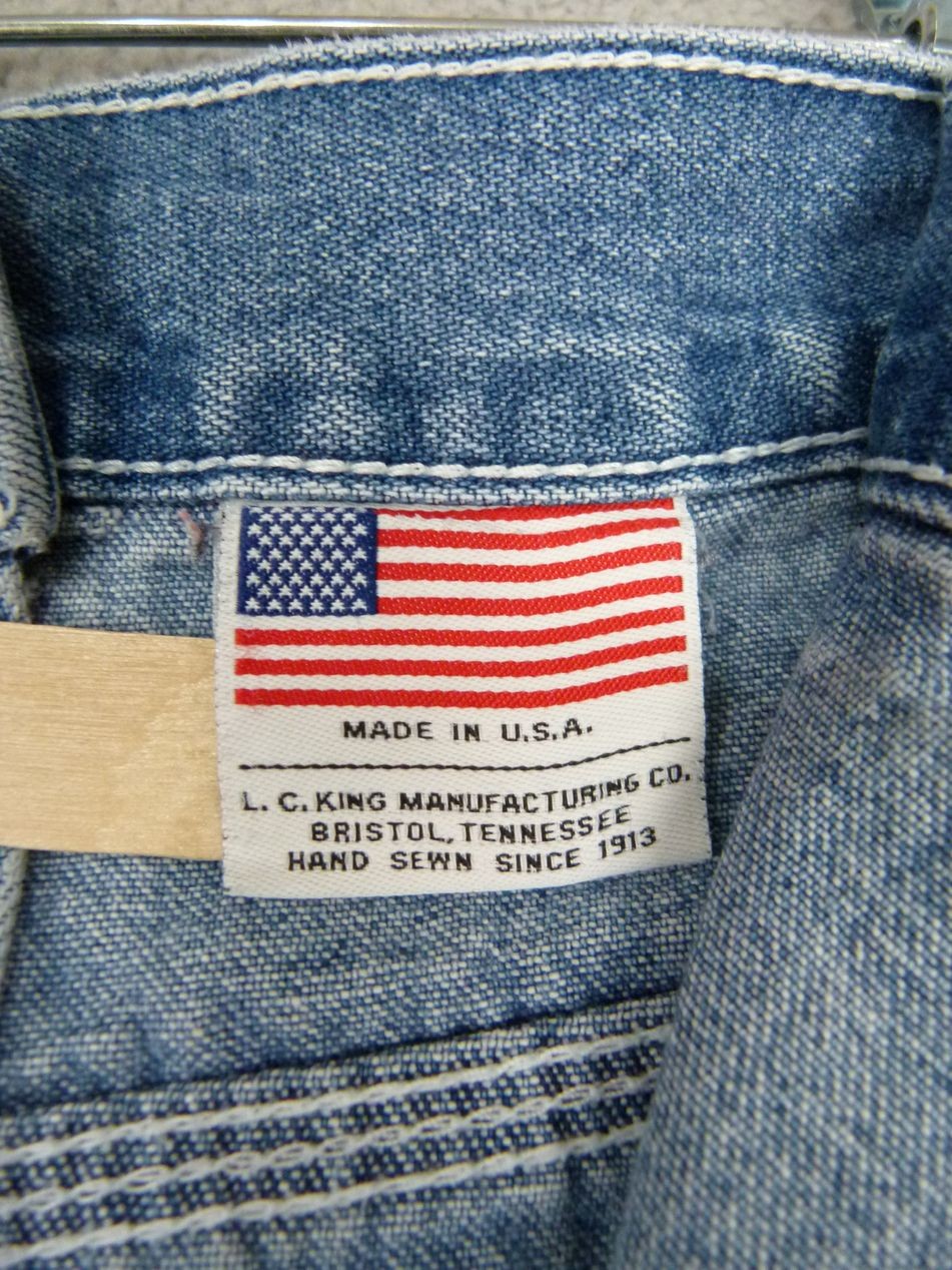 Pointer Brand Mens 60×32 (57×25 Actual) Blue Straight Work Jeans – AS-IS