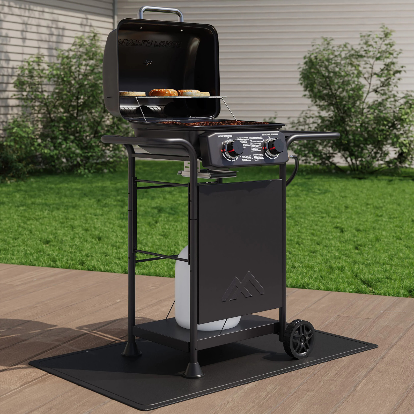 Master Forge Small 425-Sq.In Black 2 -Burner Liquid Propane Gas Grill|120164