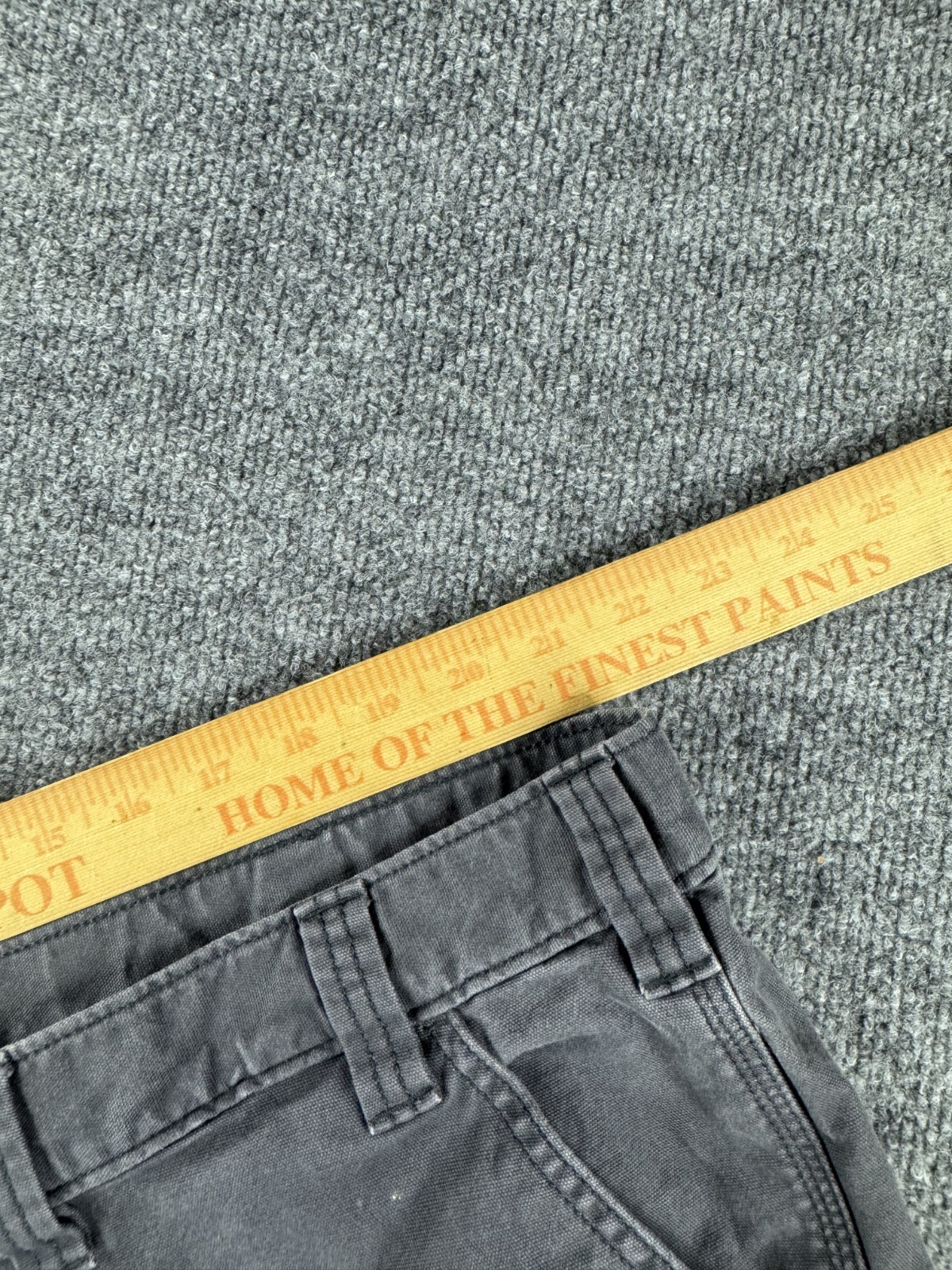 Carhartt Pants Mens 44×32 Gray Double Knee Relaxed Fit Workwear 102802-029