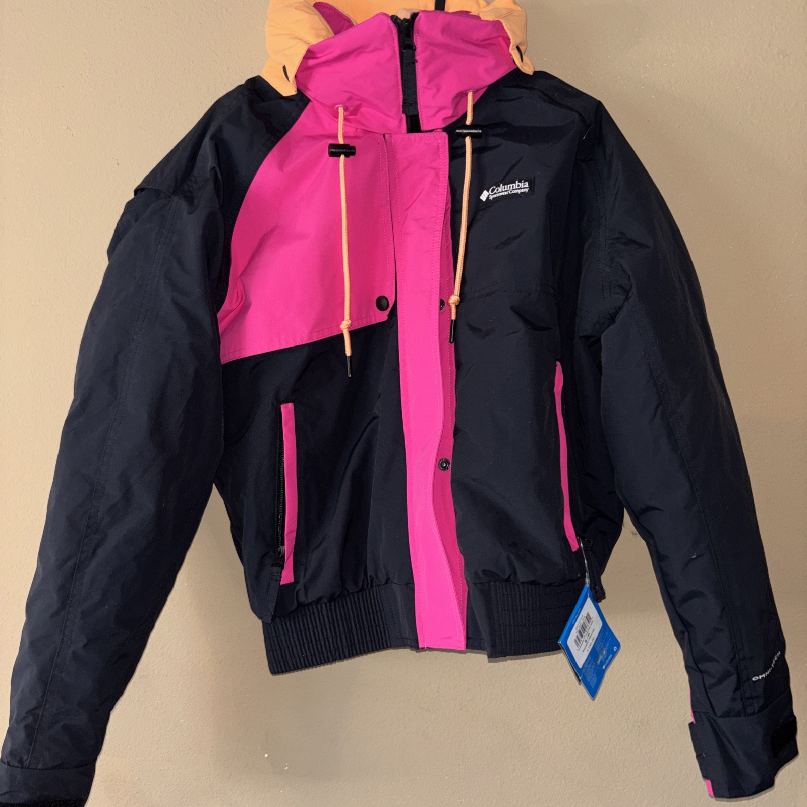 Columbia Womens Wintertrainer Interchange Jacket Black Pink 3-in-1 Size S NEW