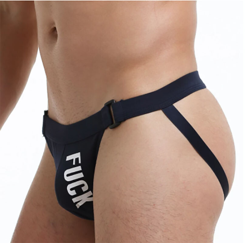 JOCKMAIL Men’s Sexy Jockstrap Underwear Buckle Cotton Backness Briefs Underpants