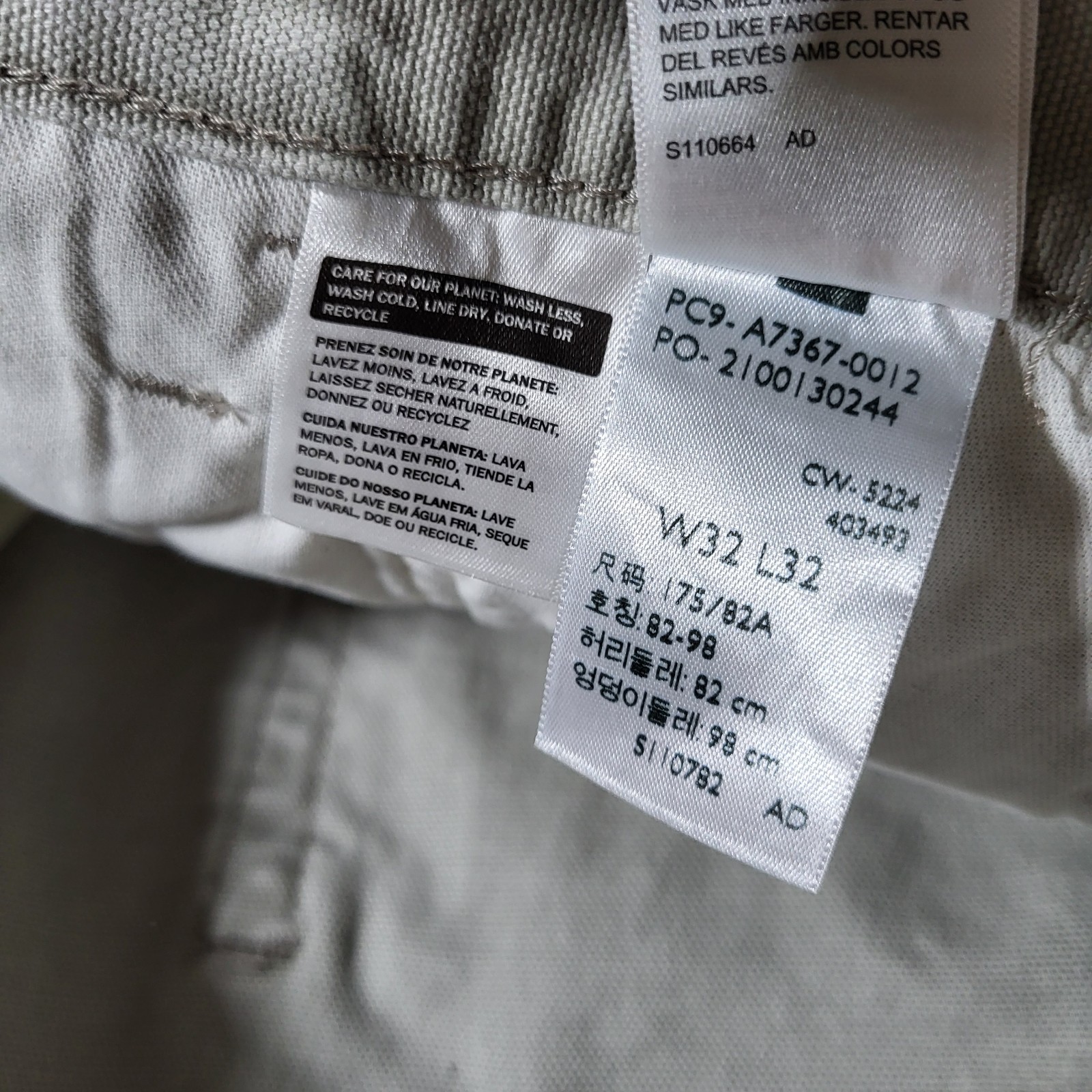 Levis 568 Double Knee Jeans 32×32 Carpenter Utility Loose Straight Men’s Gray