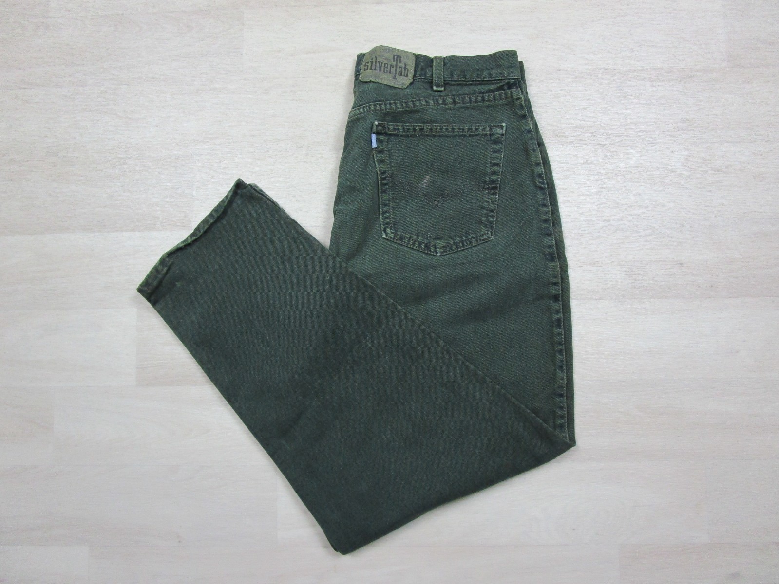 Vintage Levis SilverTab Baggy Green Jeans Men’s 32×29.5 Purple Label USA 90s
