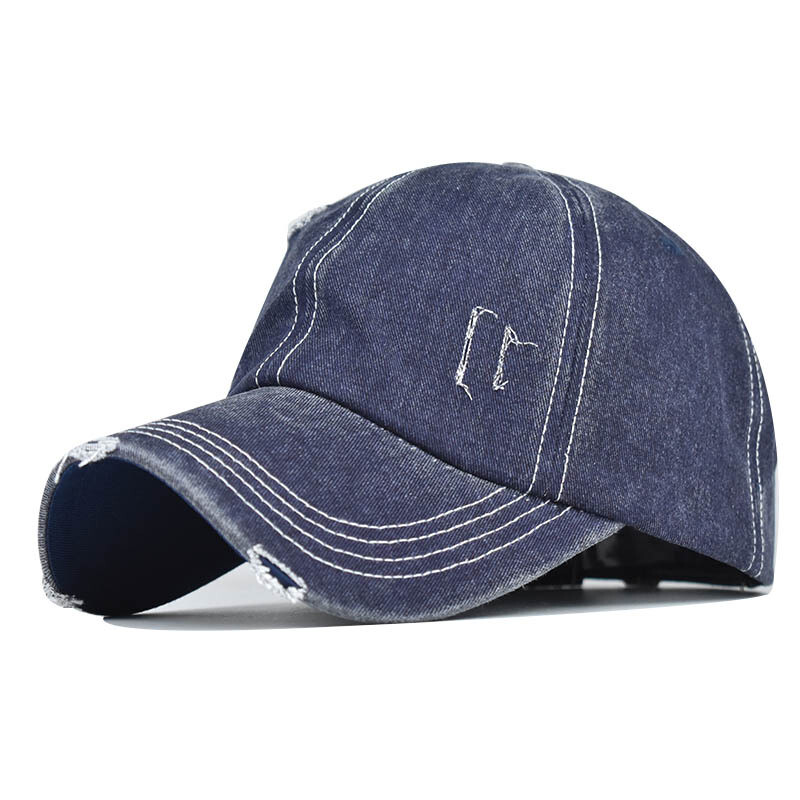 Men Dyed Washed Retro Cotton Hat New Plain Polo Style Baseball Ball Cap Women