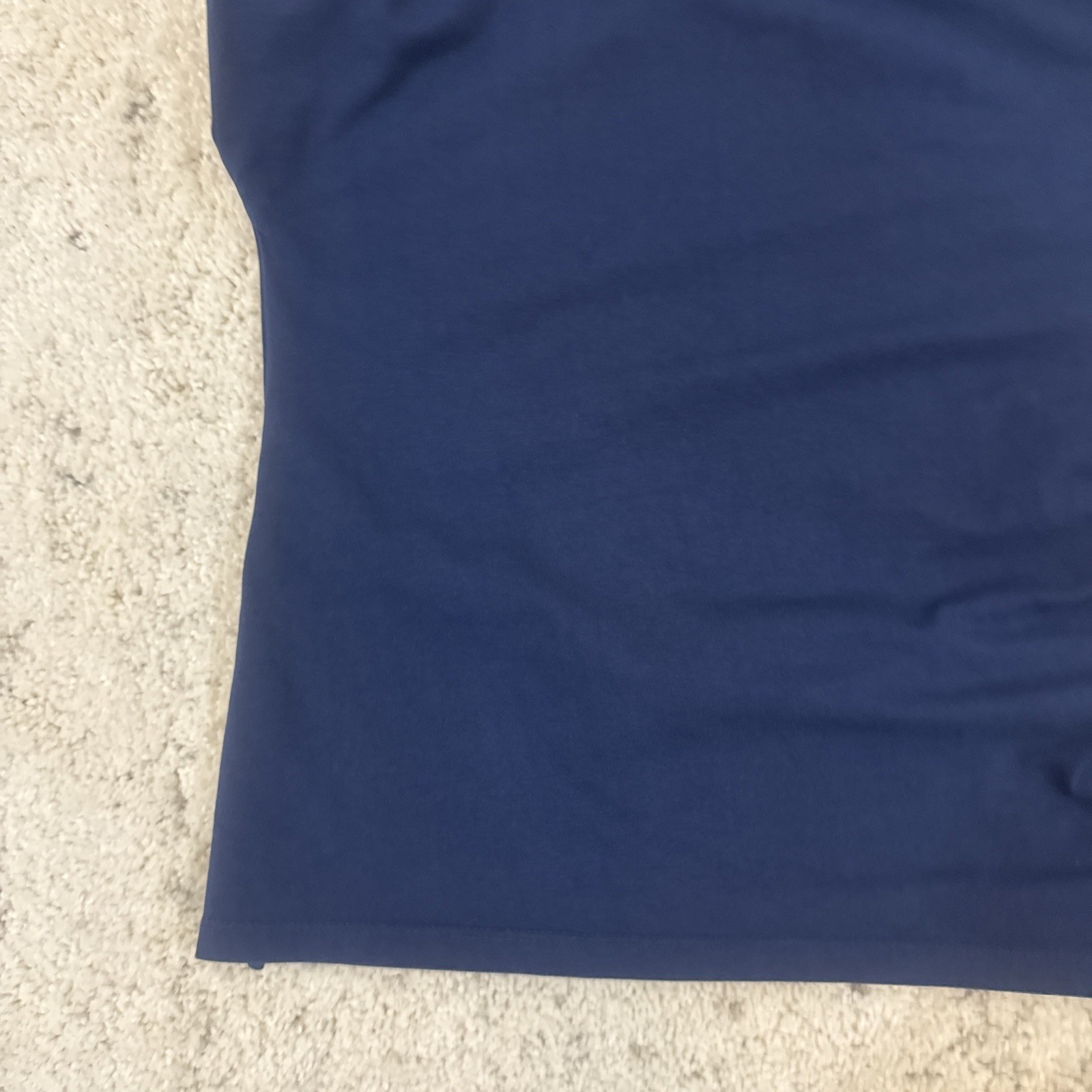 Loft Pleated Side Slit Top in Navy Blue SizeM