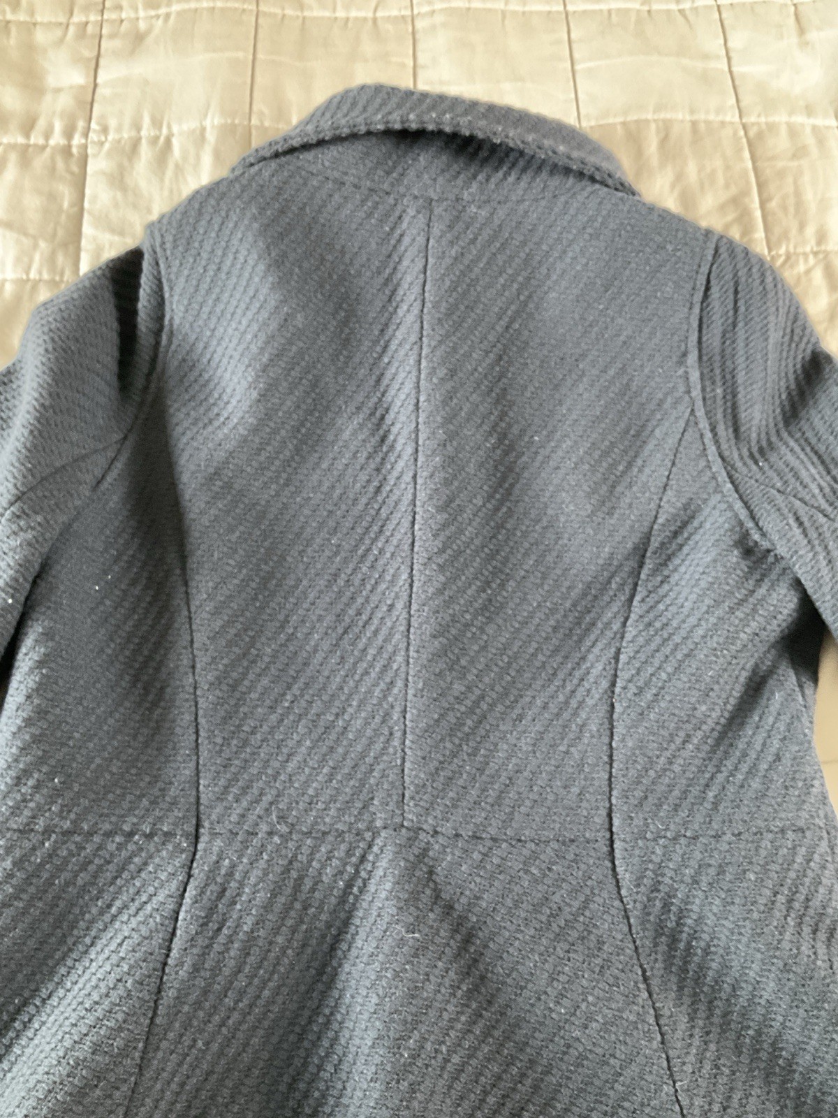 Ann Taylor Jacket Womens Medium Blue Peacoat Business Preppy Old Money Outdoor