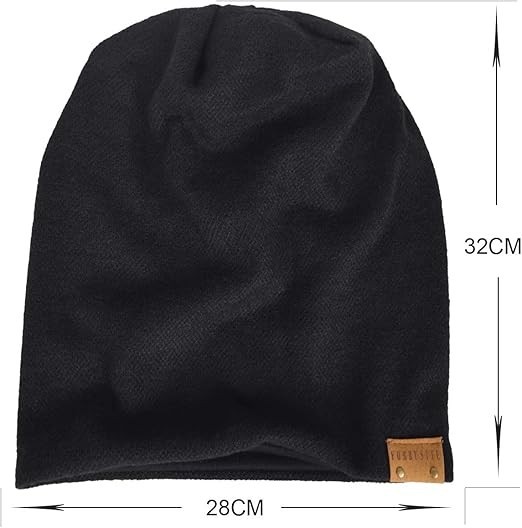 Men Oversized Slouch Beanie Large Skullcap Knit Hat