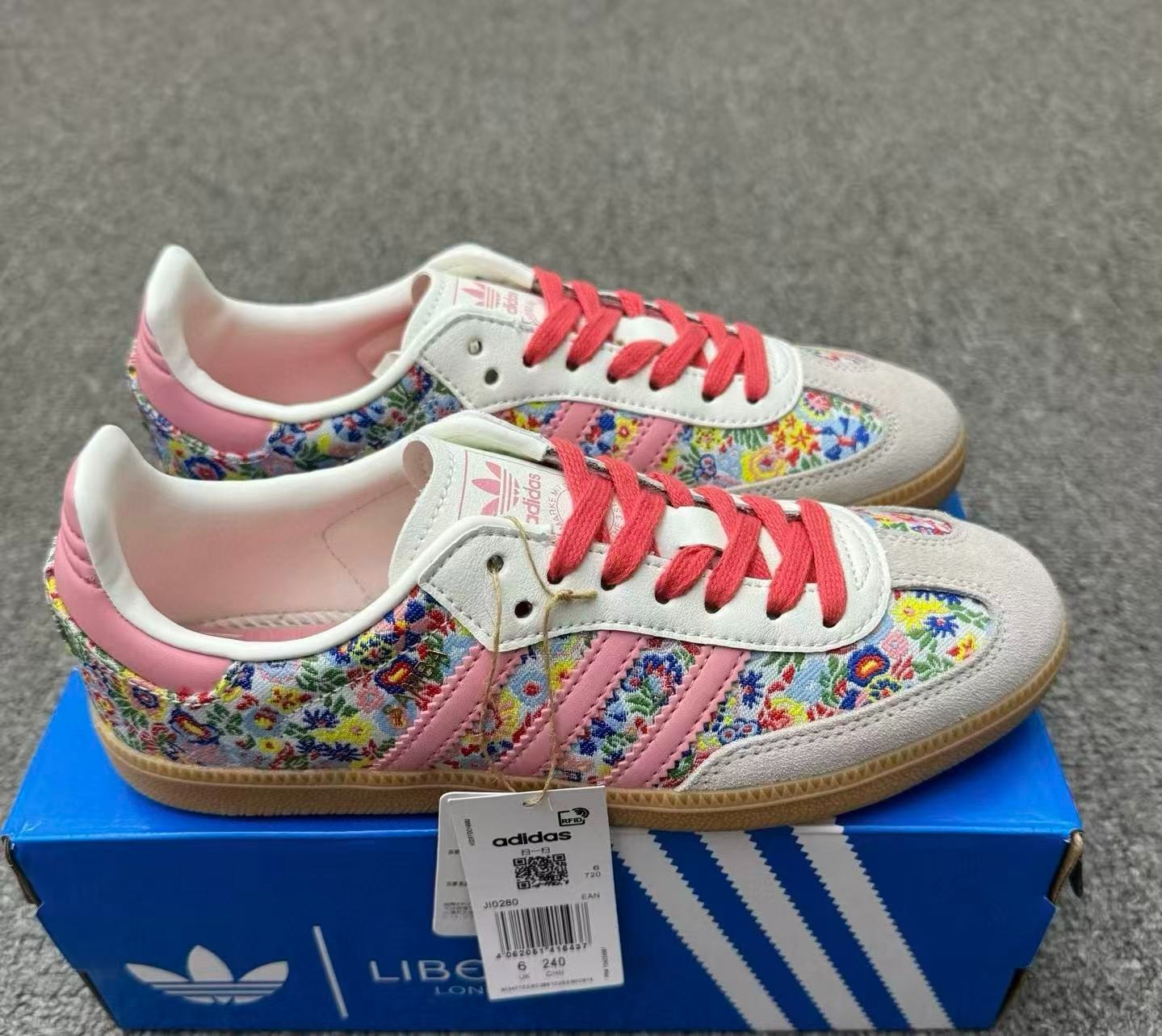 adidas Liberty London x Samba OG J Floral Embroidery JI0280 Ship Now