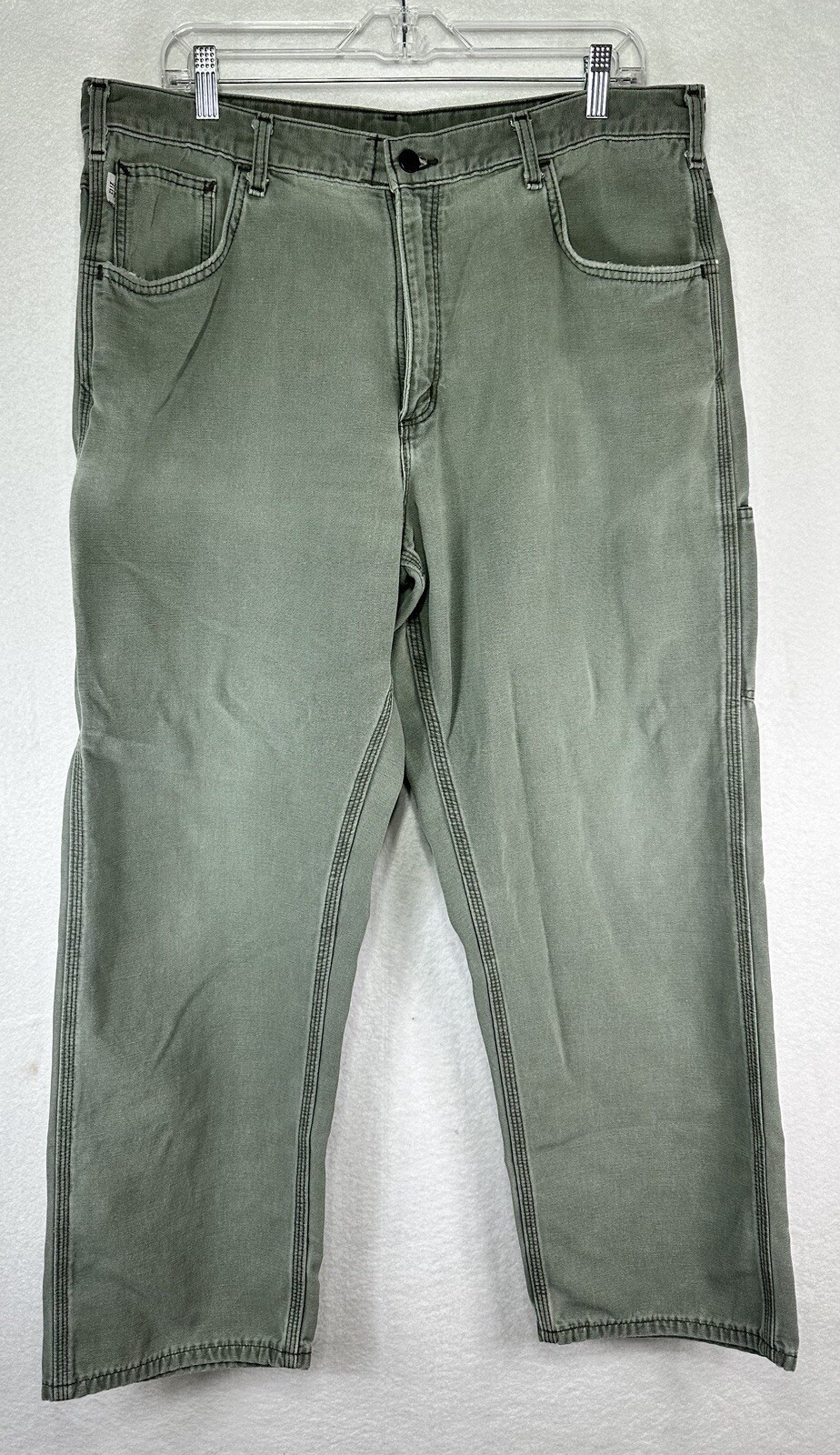 Carhartt FR Pants Mens 38×29 Green FRB159 MOS Fire Resistant