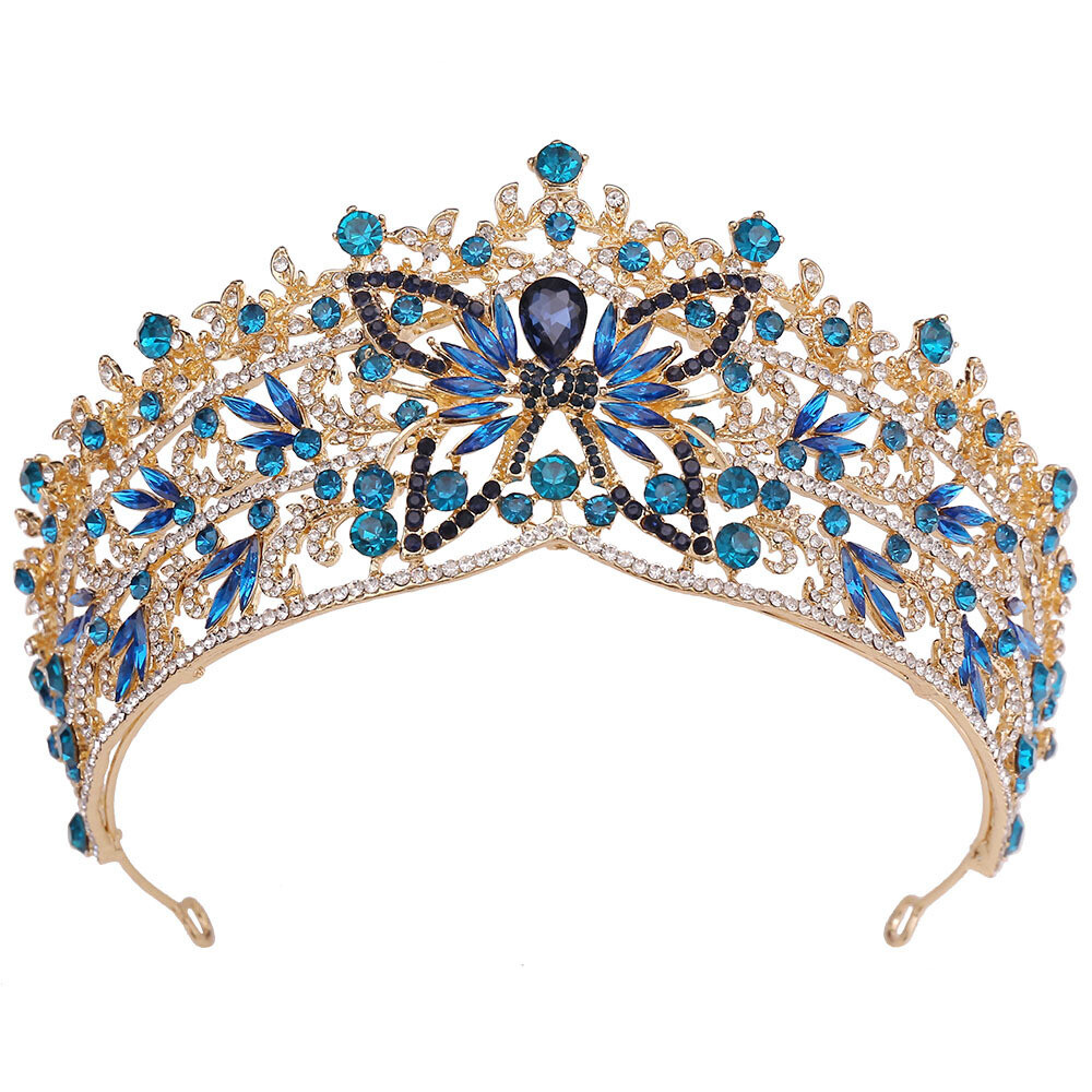 7cm Tall Crystal Butterfly Wedding Queen Princess Prom Tiara Crown For Women