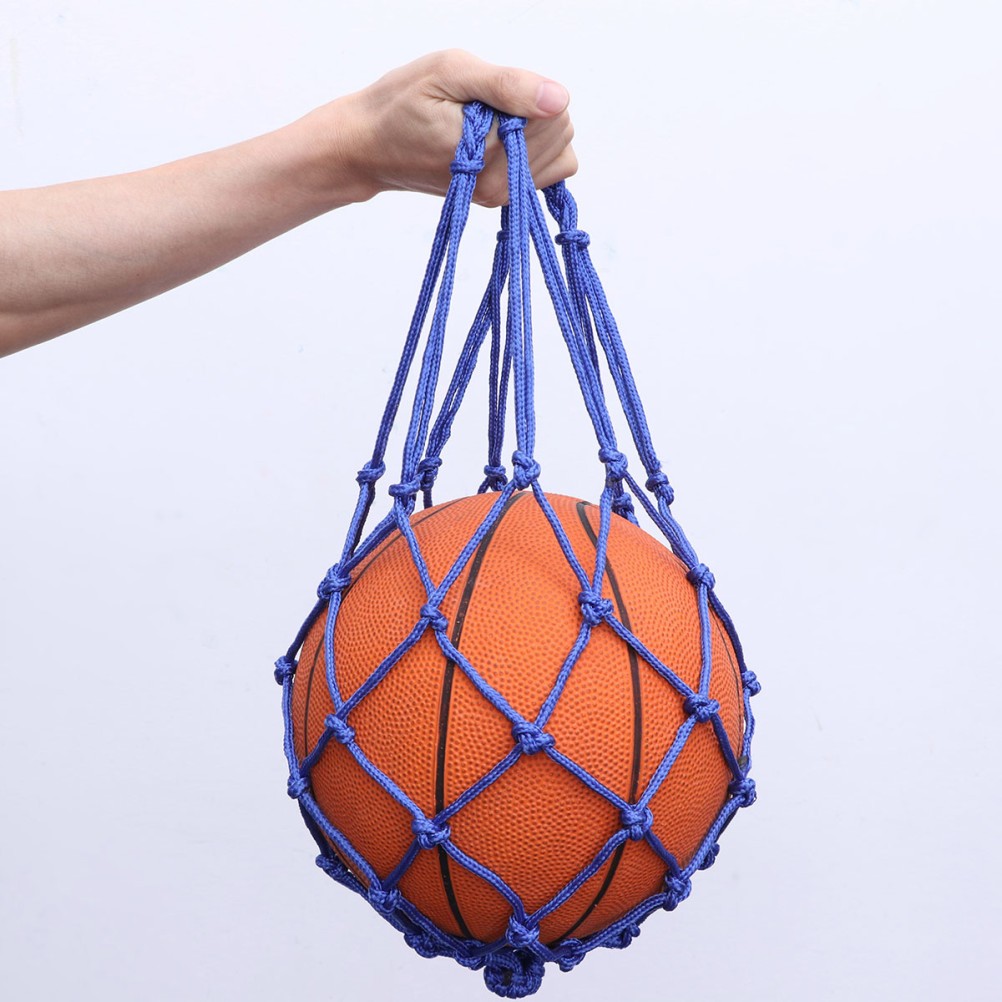 Drawstring Ball Mesh Net Nylon Sports Equipment 1Pcs 19.7*1.6*1.6in