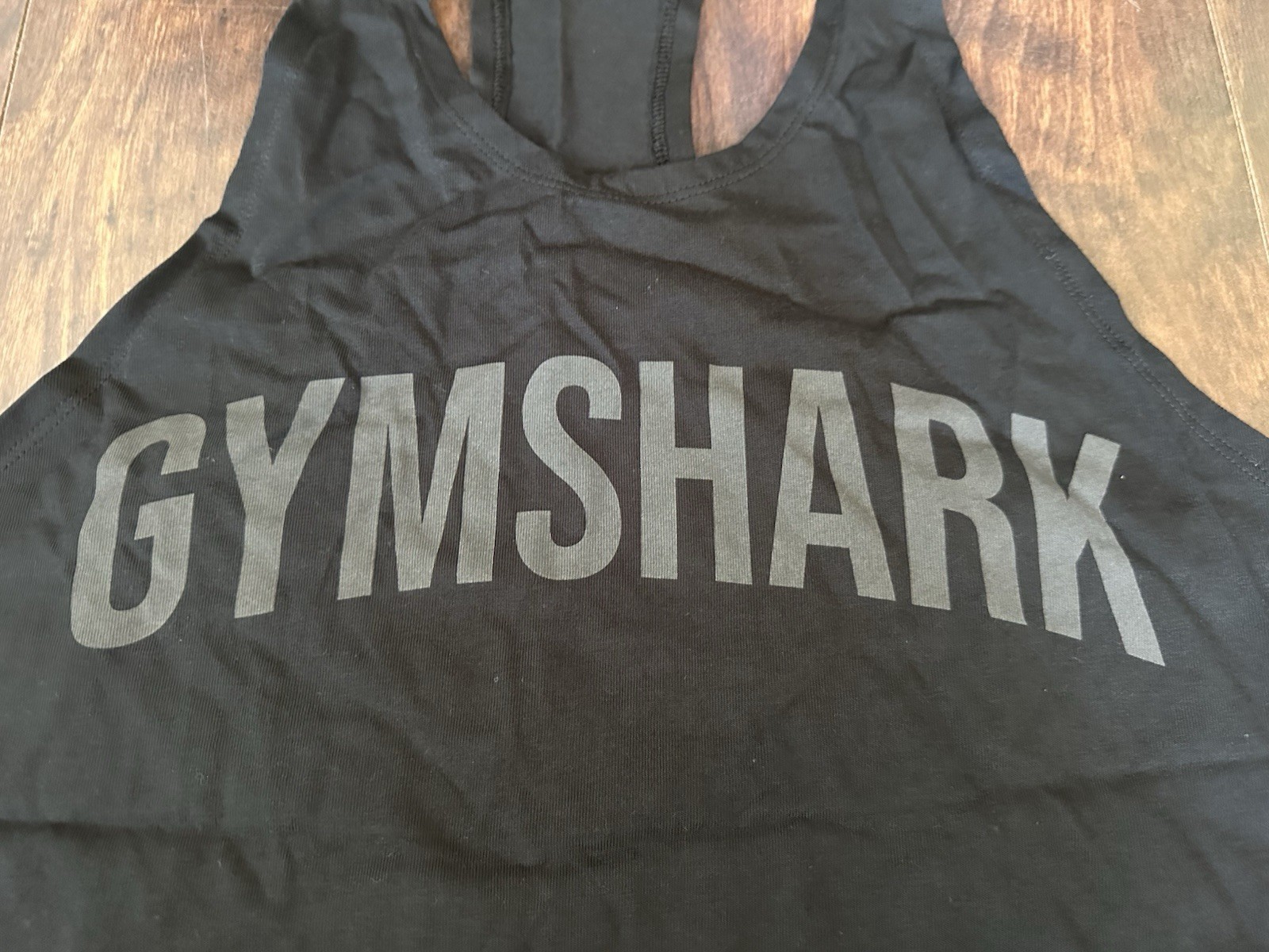 Gymshark Black & Gray Athletic Power Stringer Tank Top Men’s Size M