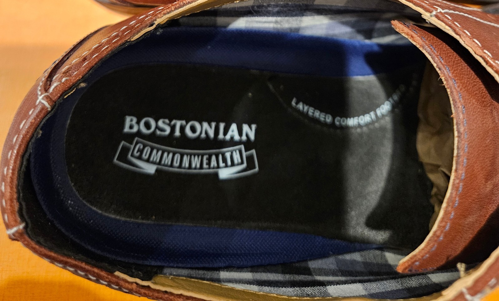 BOSTONIAN COMMONWEALTH MAXTON WING TIP SHOES US 11.5