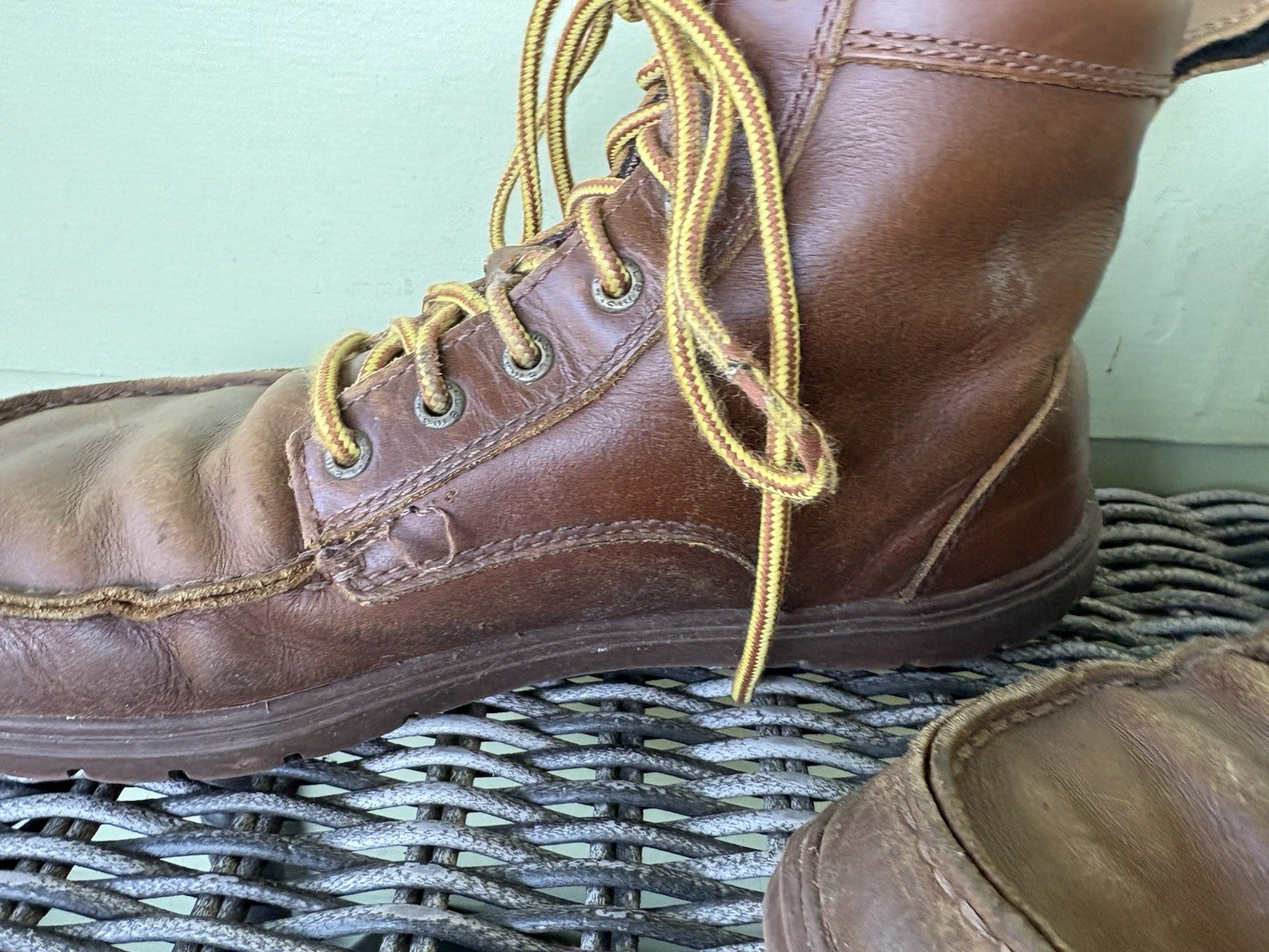 Lems Russet Leather Boulder Boot Sz 43 Mens 10 Women’s 11.5 Flaws Barefoot