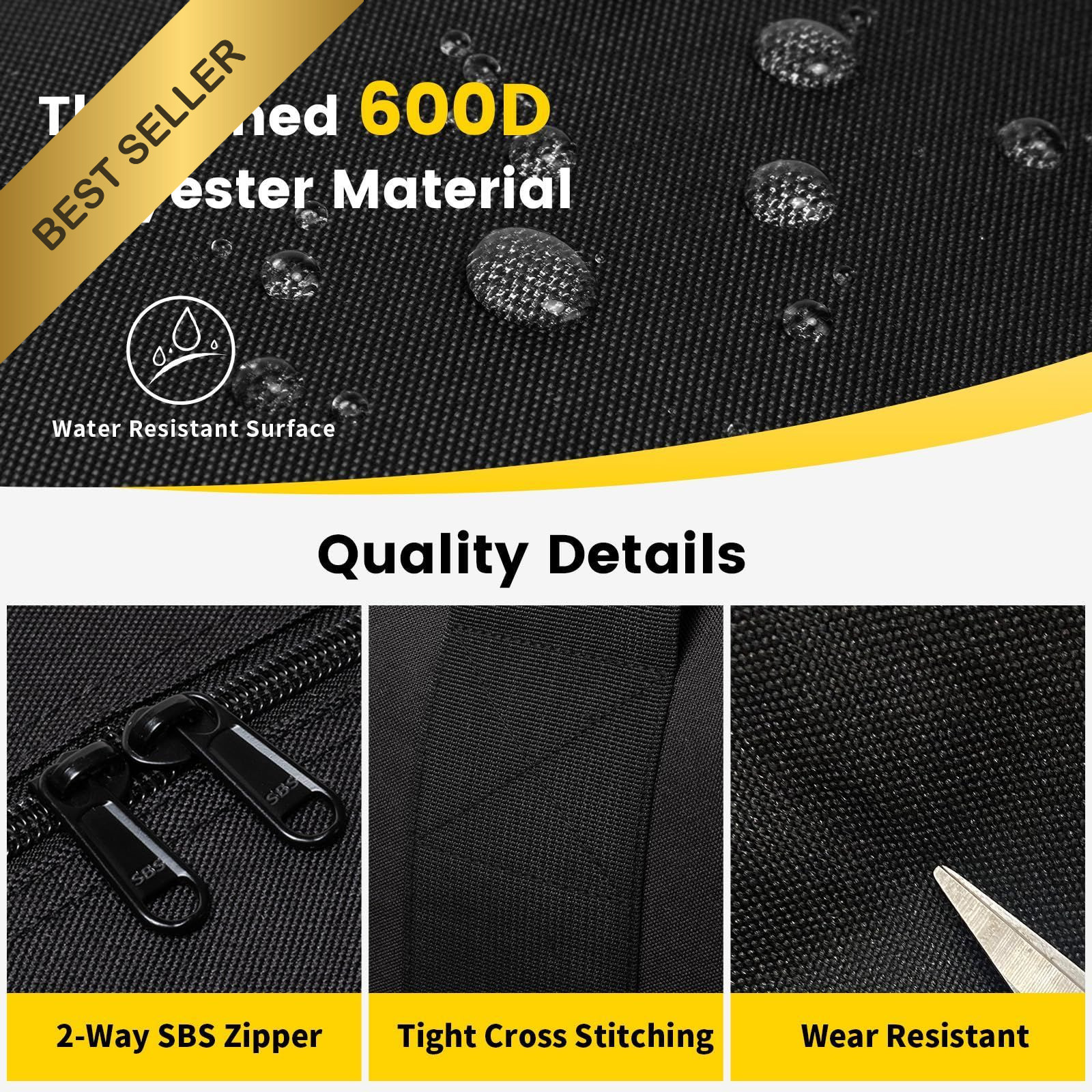 Vorspack Extra Large Duffle Bag 100L Foldable Travel Gear Storage Bag Black
