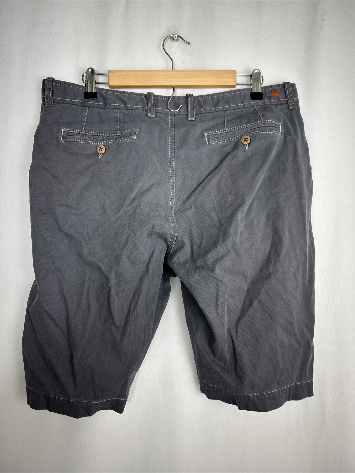 Tommy Bahama Mens Shorts Gray Cotton Spandex 36×10 Outdoor Beach Golf