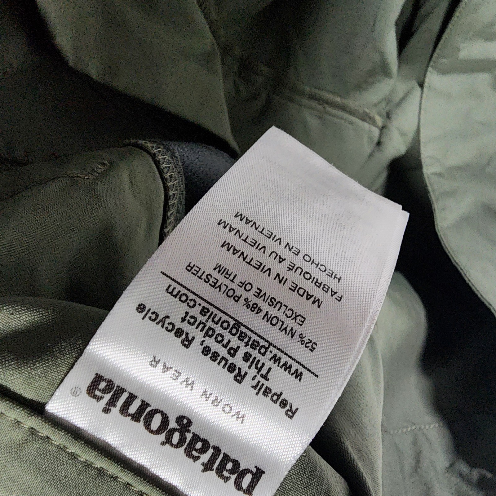 Patagonia RPS Rock Pants Men’s 38 Green Climbing Hiking Nylon Poly Zipper Pocket