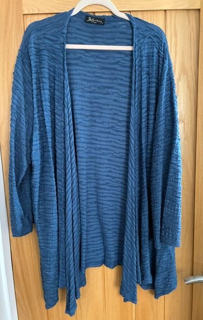 Kasbah Box 2 – Blue Textured Lightweight Jacket – Size 28/30