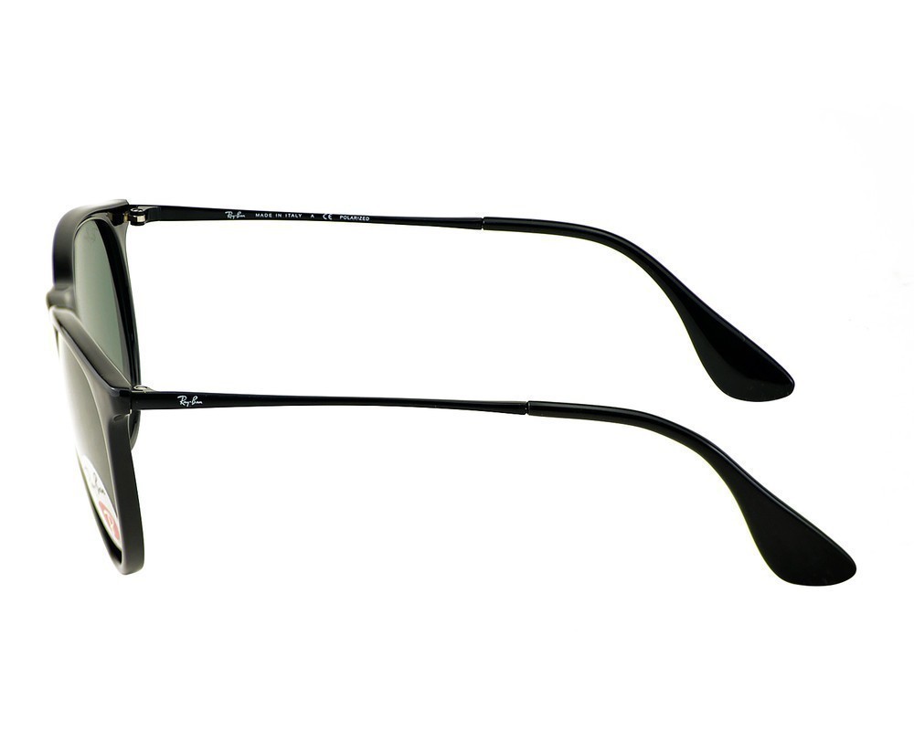 Ray-Ban Sunglasses RB4171 Erika Black Frame Polarized Green Lens 54mm for Women