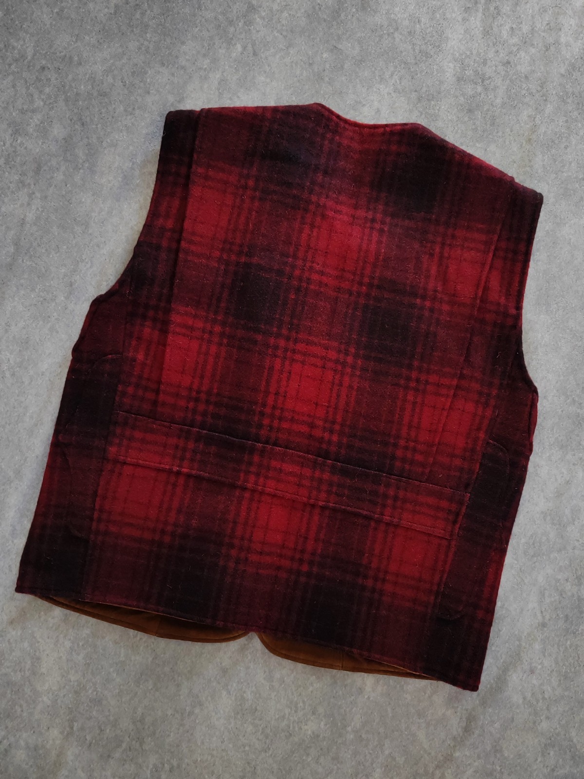 Abercrombie & Fitch Men’s Vintage 80s Buffalo Plaid Hunting Vest Jacket Size S