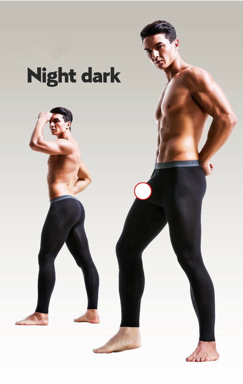 Men’s Thermal Underwear Pants Warm Long Johns Leggings Base Layer Separate Pouch