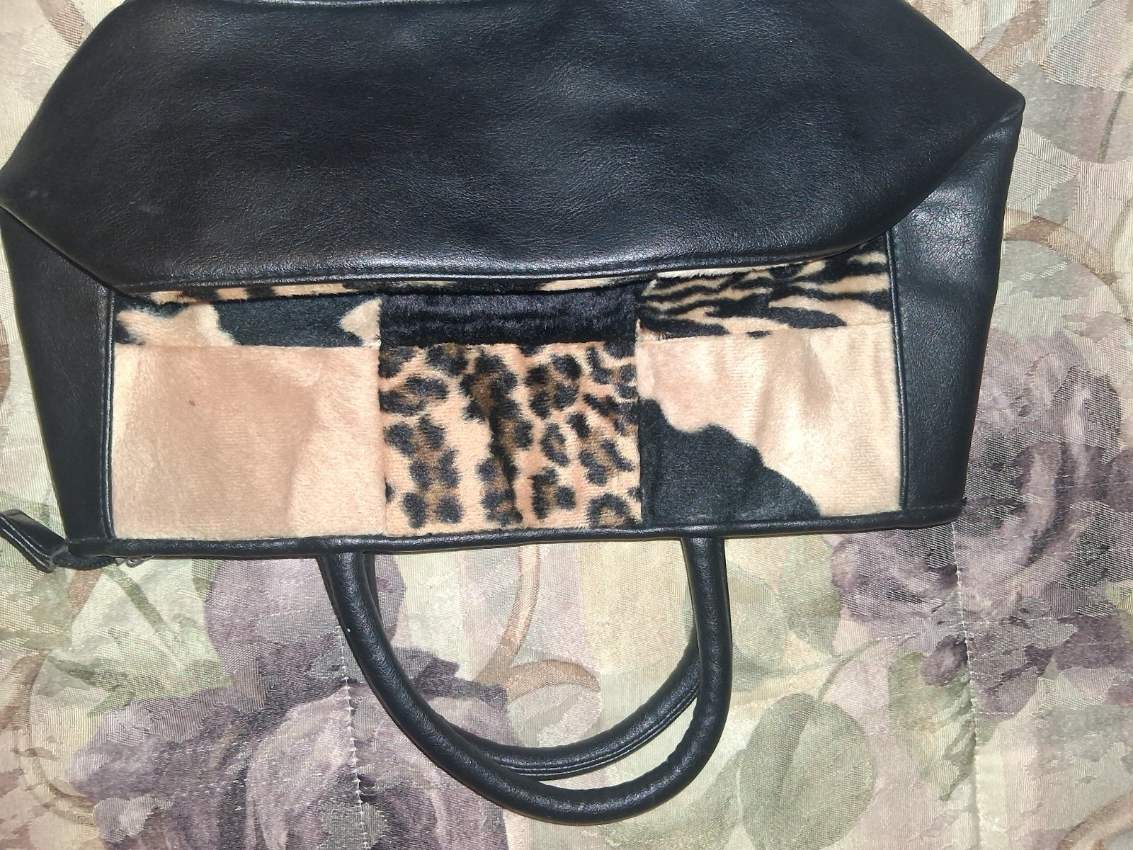Jennifer Moore Y2K Style Patch Work/Animal Print FAUX&GENUINE LEATHER