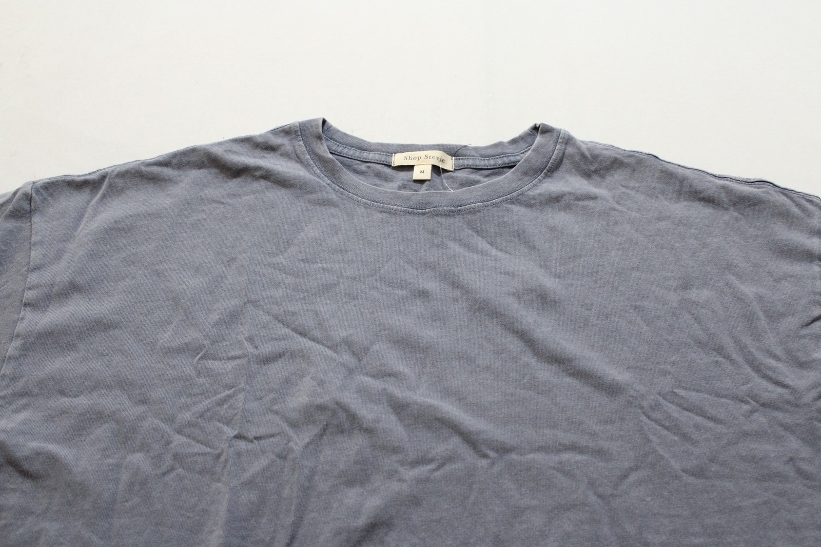 Shop Stevie Women’s Oversized Relaxed Rouge Tee JL3 Chambray Blue Medium NWT